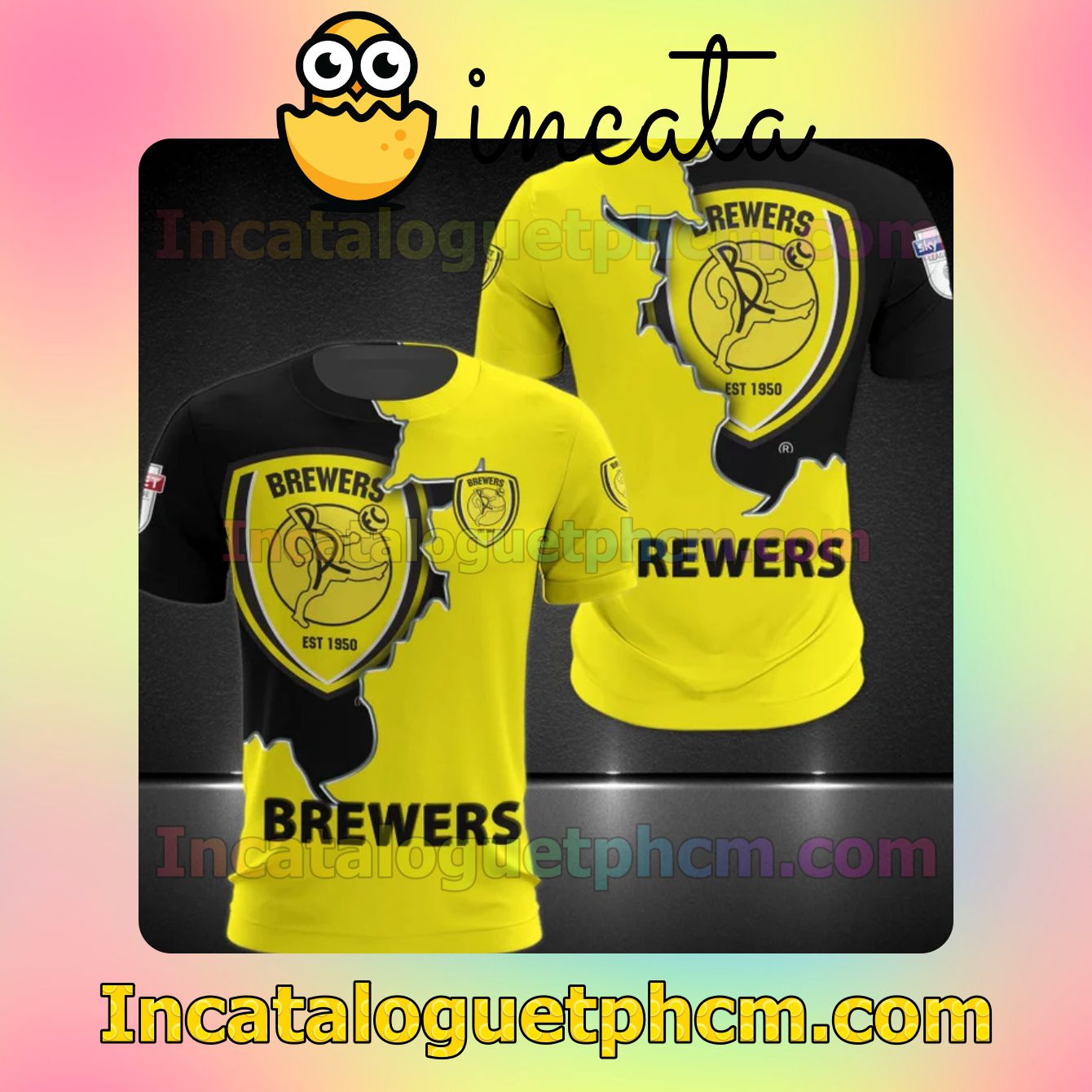 Great Quality Burton Albion FC Brewers Long Sleeve Tee Bomber Jacket
