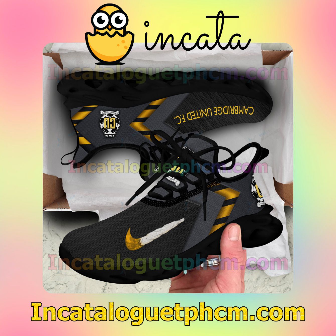 Mother's Day Gift Cambridge United Nike Low Top Shoes