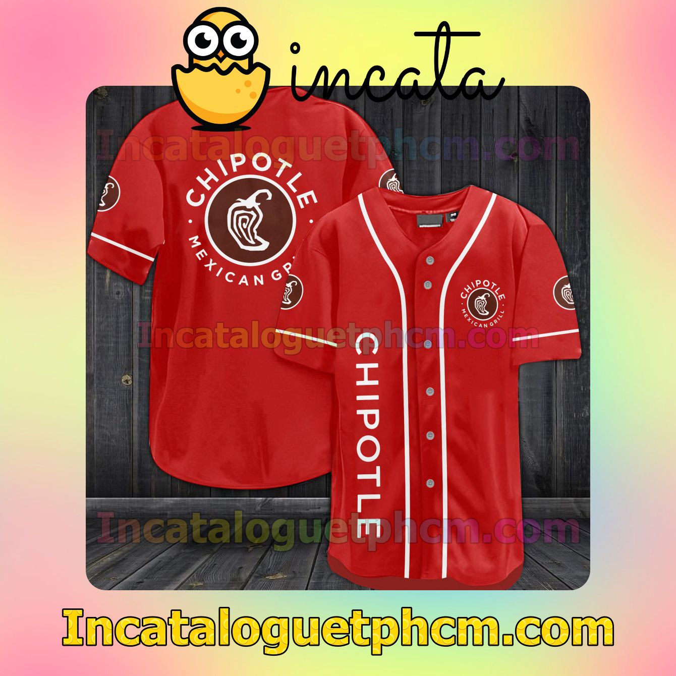 Chipotle Mexican Grill Baseball Jersey Shirt
