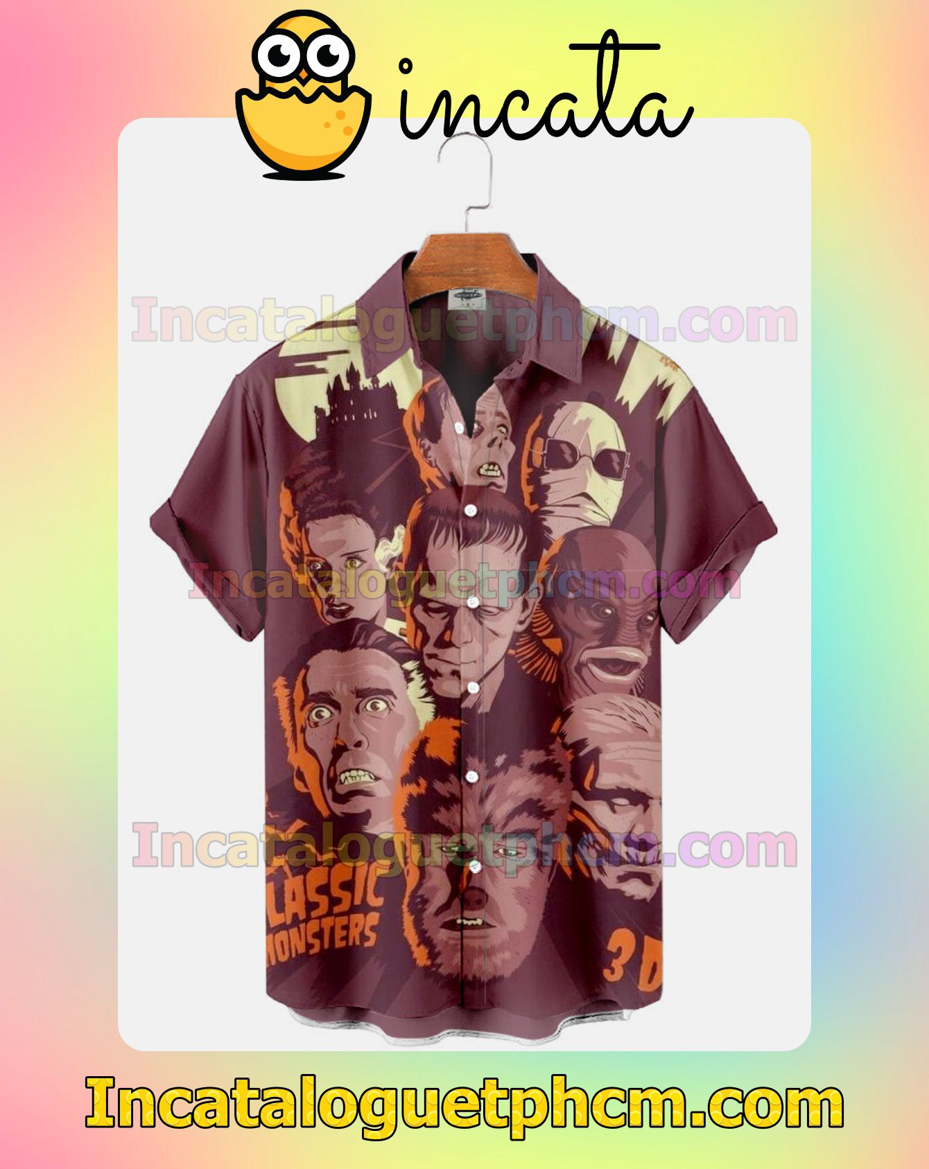 eBay Classic Monsters 3d Halloween Idea Shirt