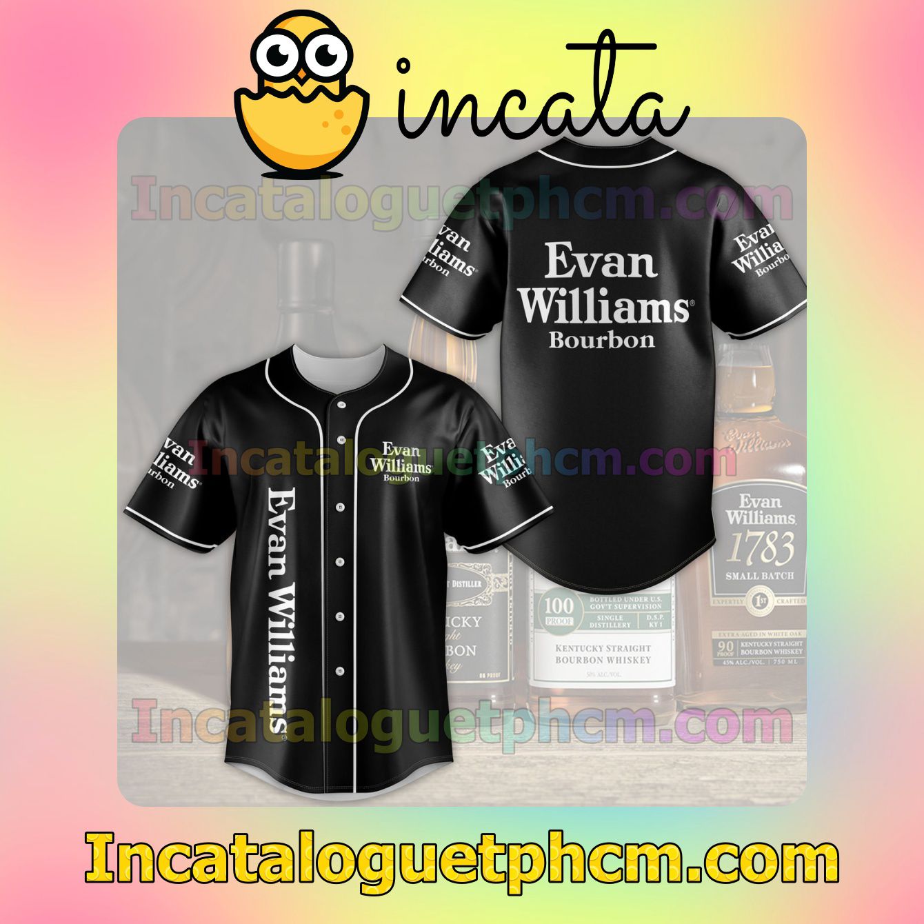 Evan Williams Bourbon Baseball Jersey Shirt