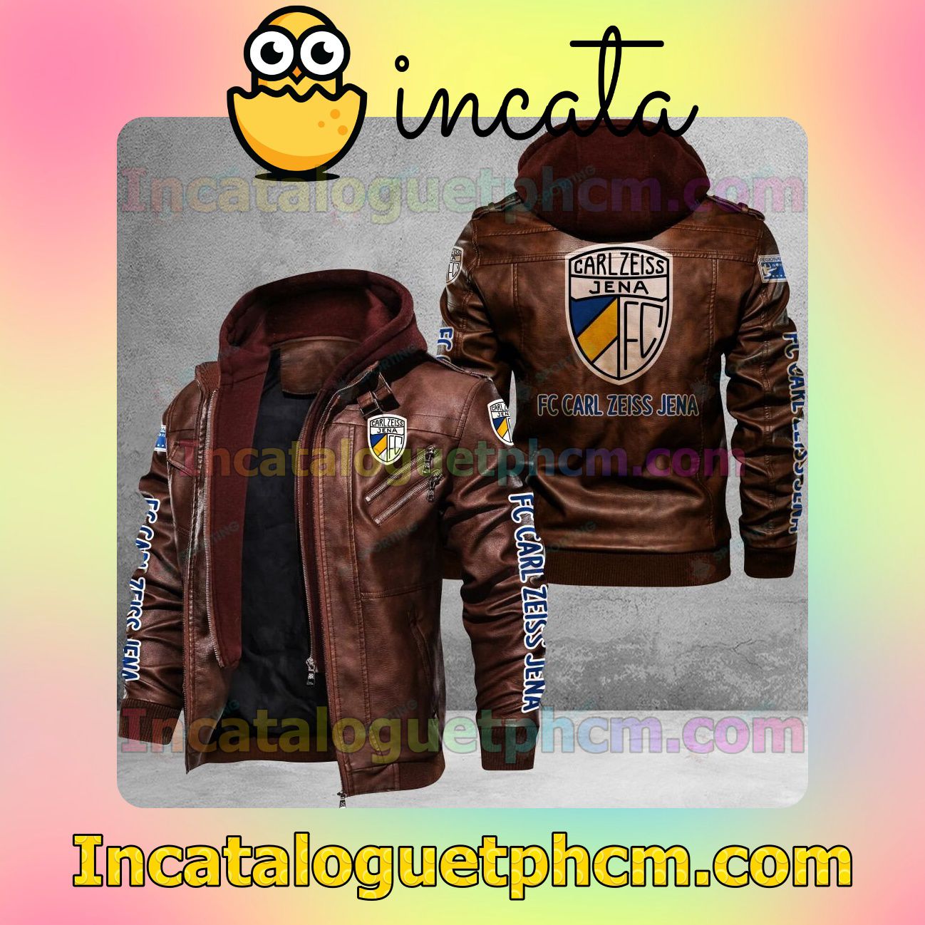 Discount FC Carl Zeiss Jena Brand Uniform Leather Jacket