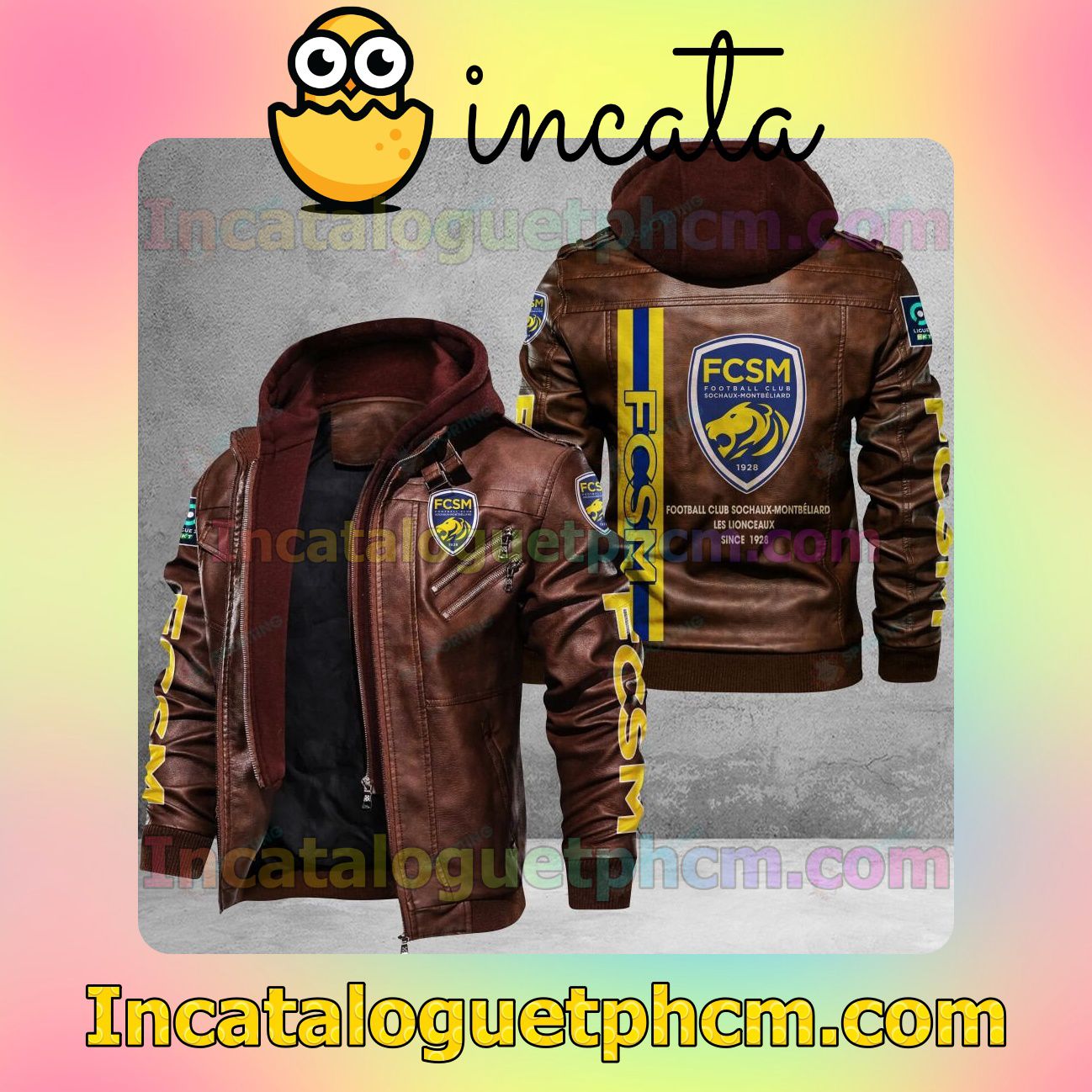 Absolutely Love FC Sochaux-Montbeliard Brand Uniform Leather Jacket