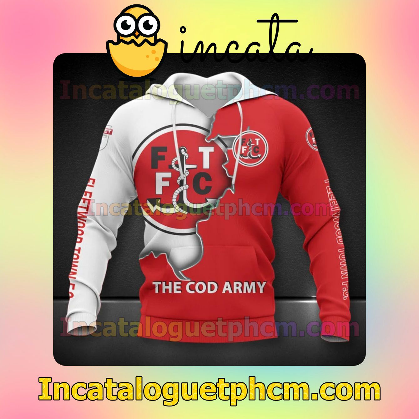 Fleetwood Town FC The Cod Army Long Sleeve Tee Bomber Jacket