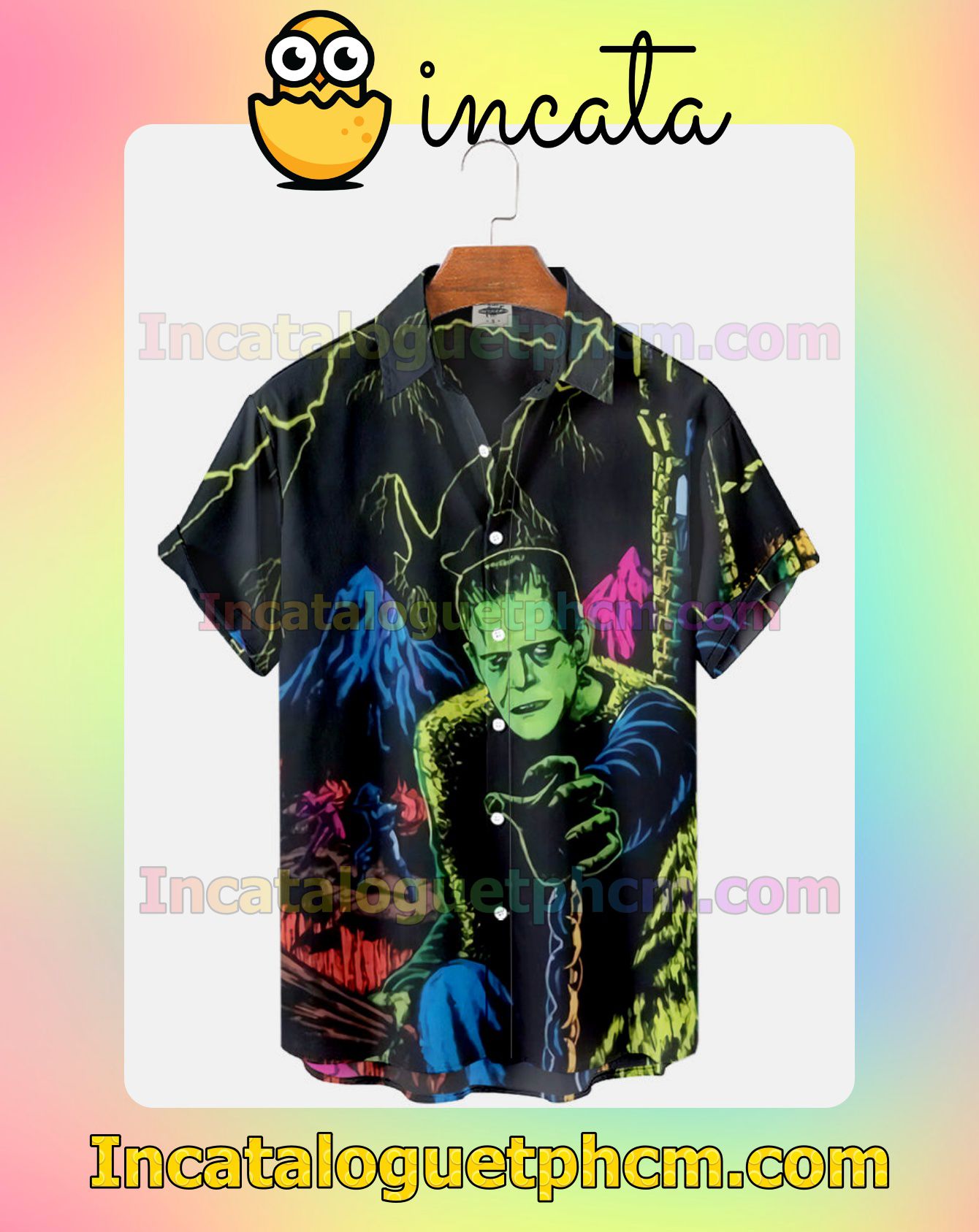 Luxury Frankenstein Black Light Poster Halloween Idea Shirt