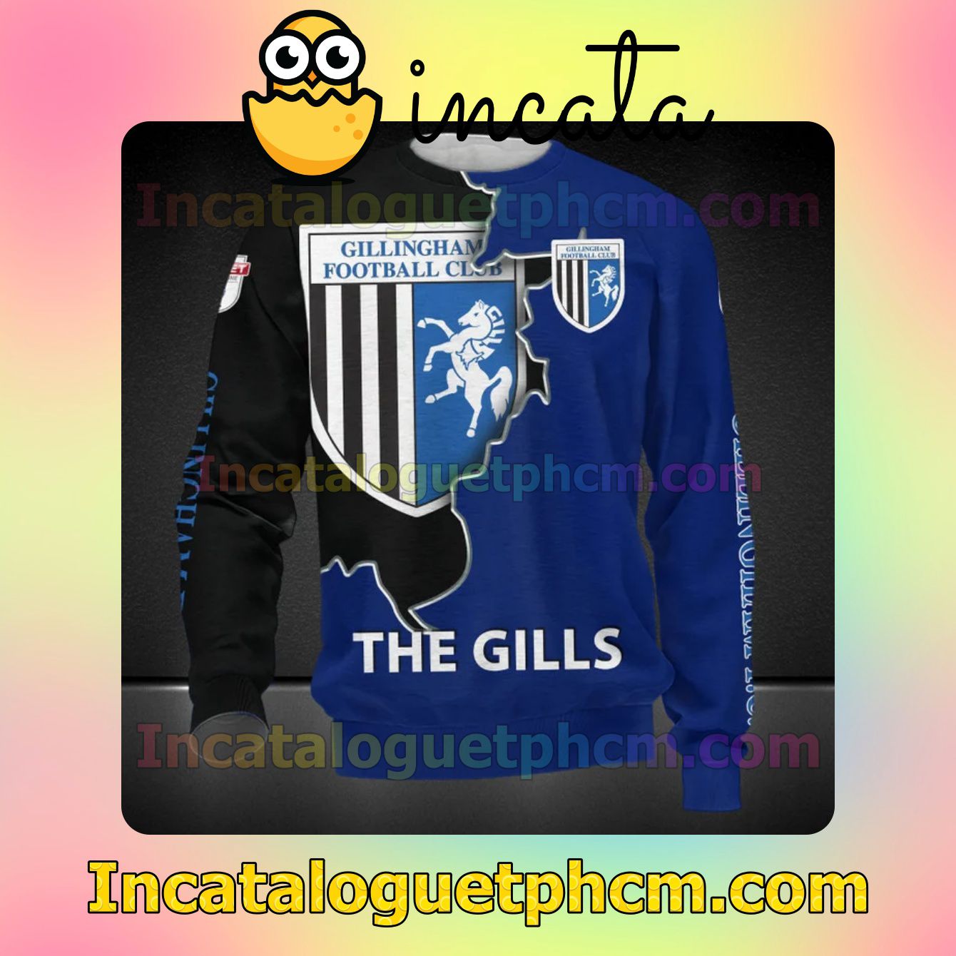Fantastic Gillingham FC The Gills Long Sleeve Tee Bomber Jacket