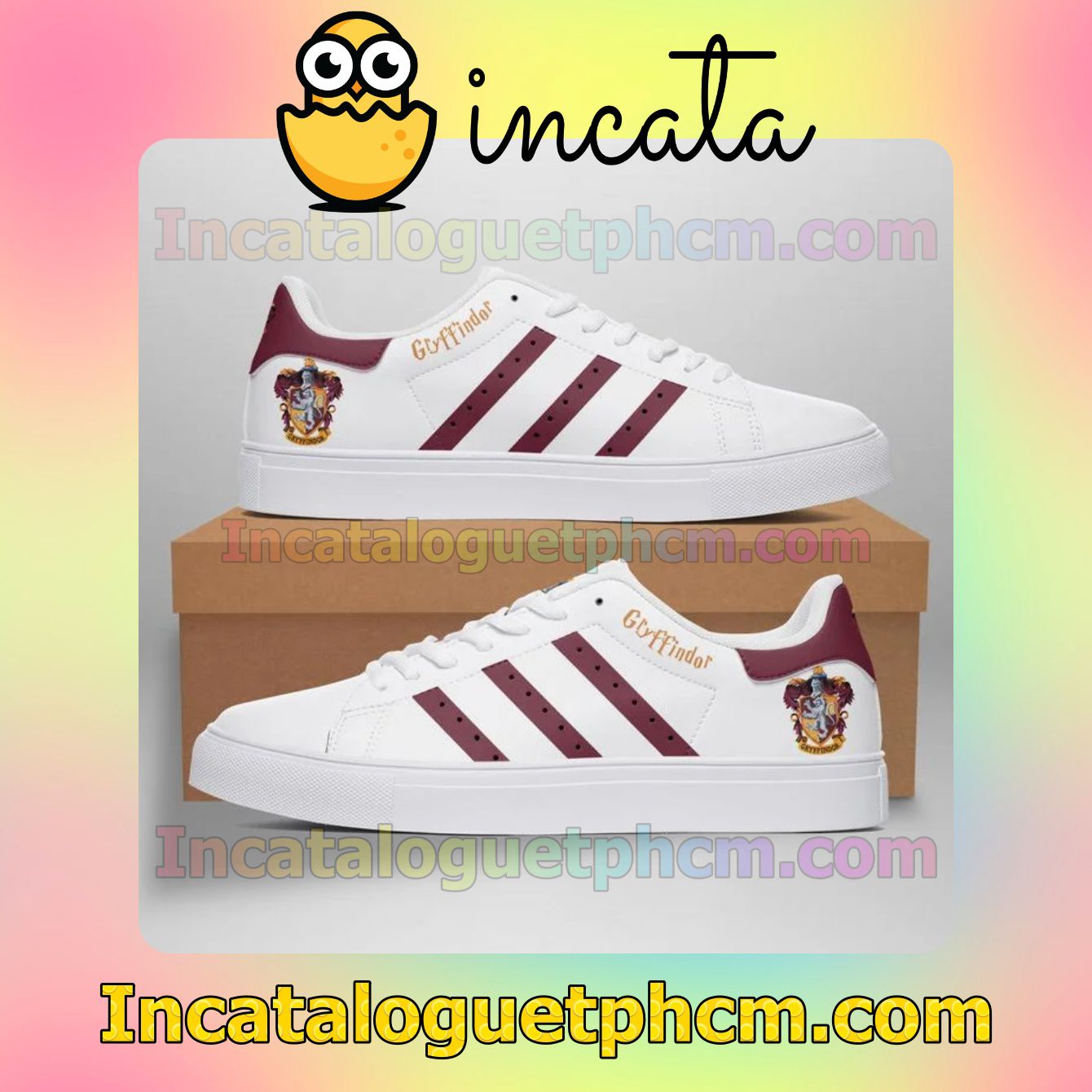 Top Gryffindor Harry Potter Adidas Low Top Shoes