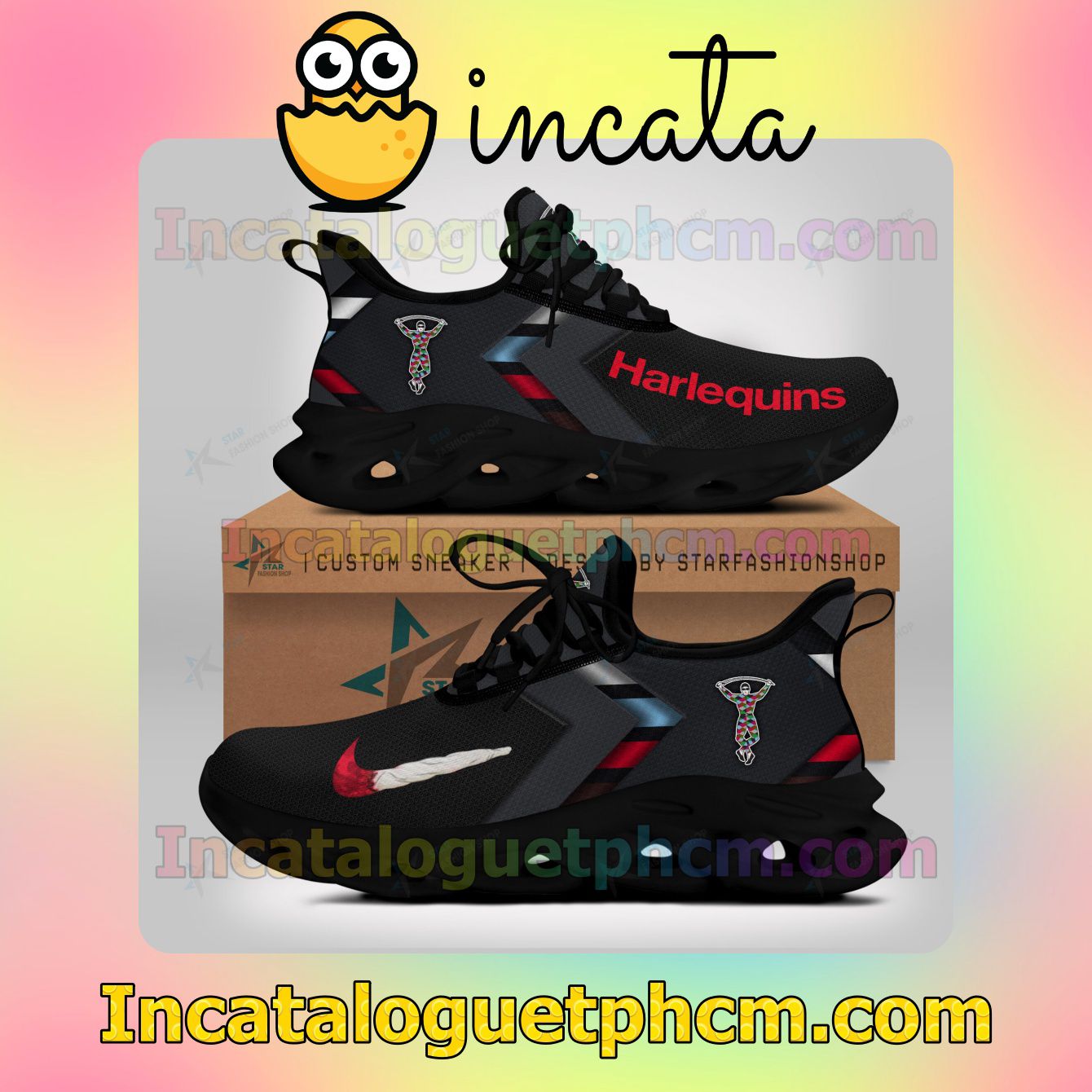 New Harlequins Women Fashion Sneakers
