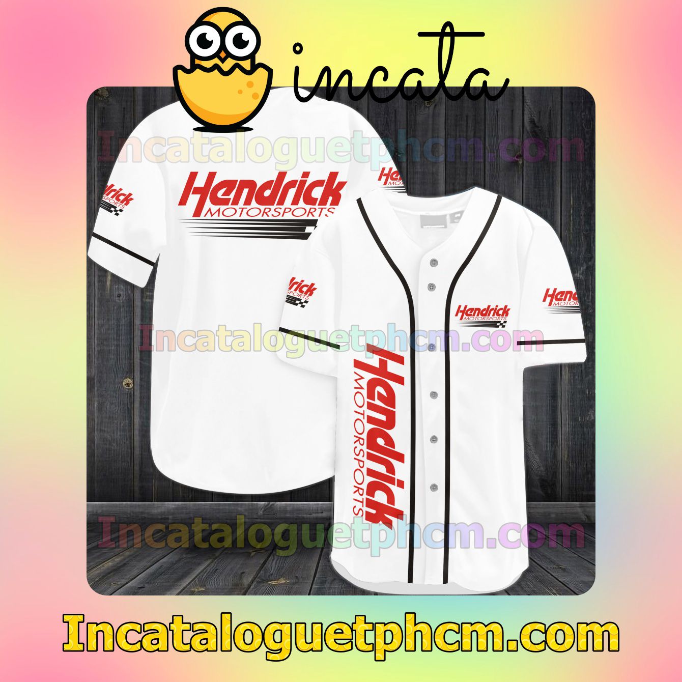 Hendrick Motorsports Car Team Baseball Jersey Shirt