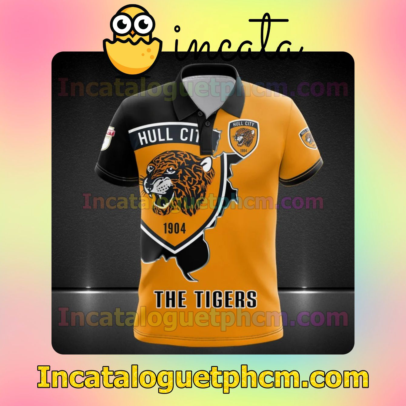 Very Good Quality Hull City FC The Tigers Long Sleeve Tee Bomber Jacket