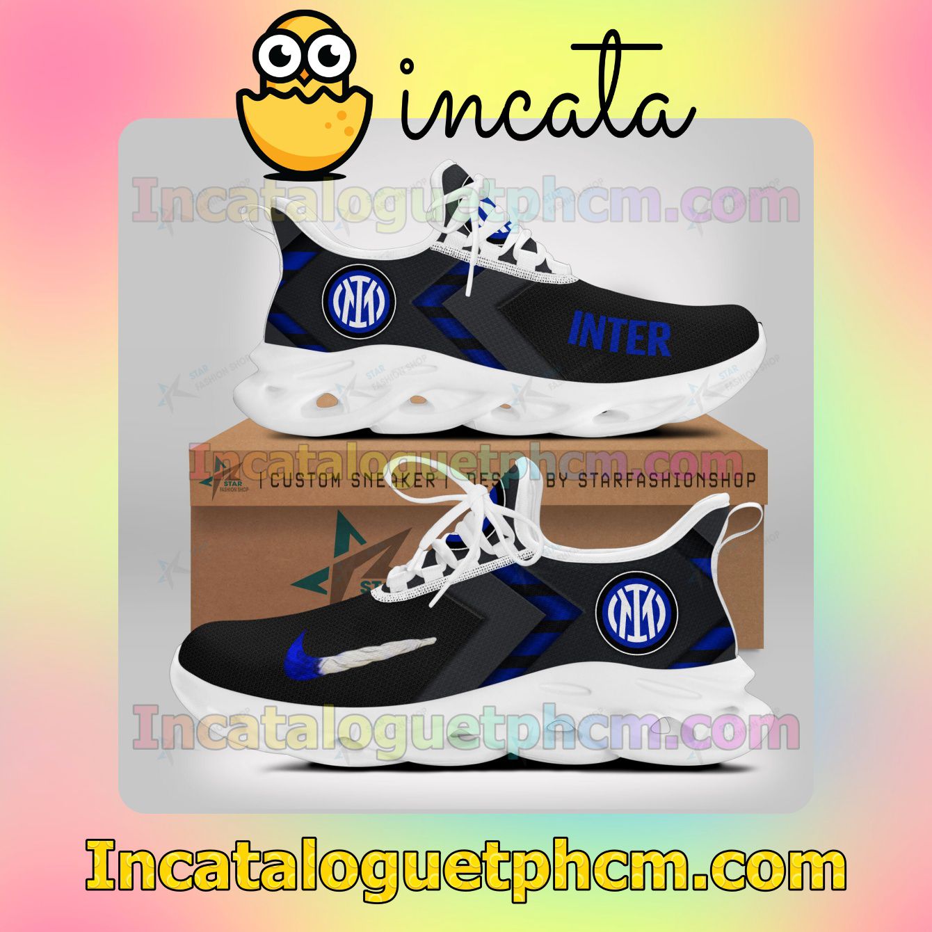 Mother's Day Gift Inter Milan Women Fashion Sneakers