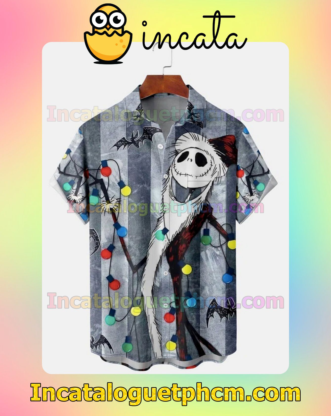 Perfect Jack Skellington Colored Led Light Halloween Idea Shirt