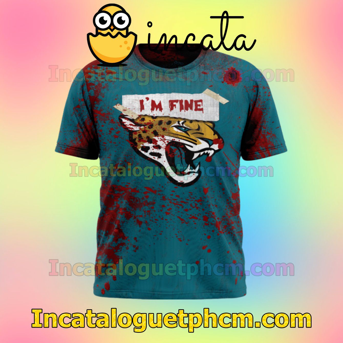 Order Jacksonville Jaguars Blood Jersey NFL Scary Pullover Sweatshirt