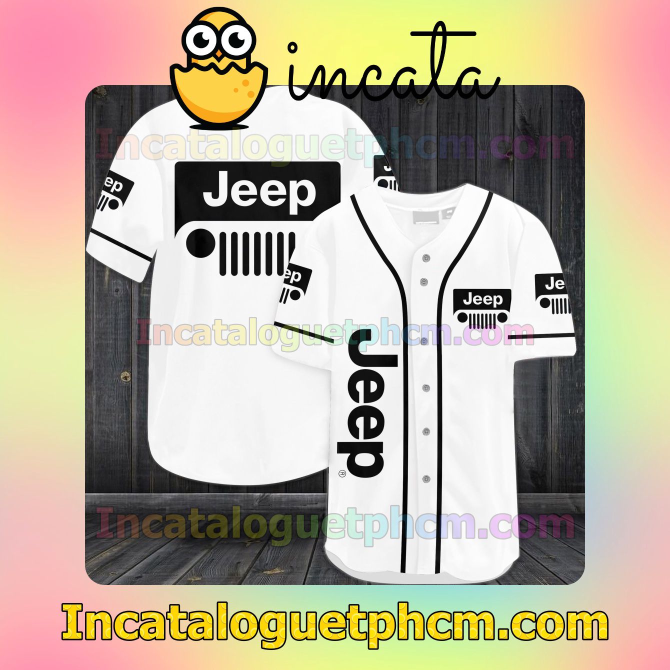 Present Jeep Baseball Jersey Shirt