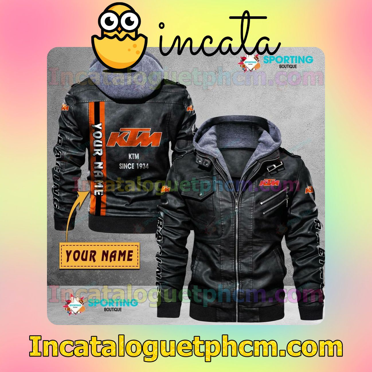 KTM Customize Brand Uniform Leather Jacket