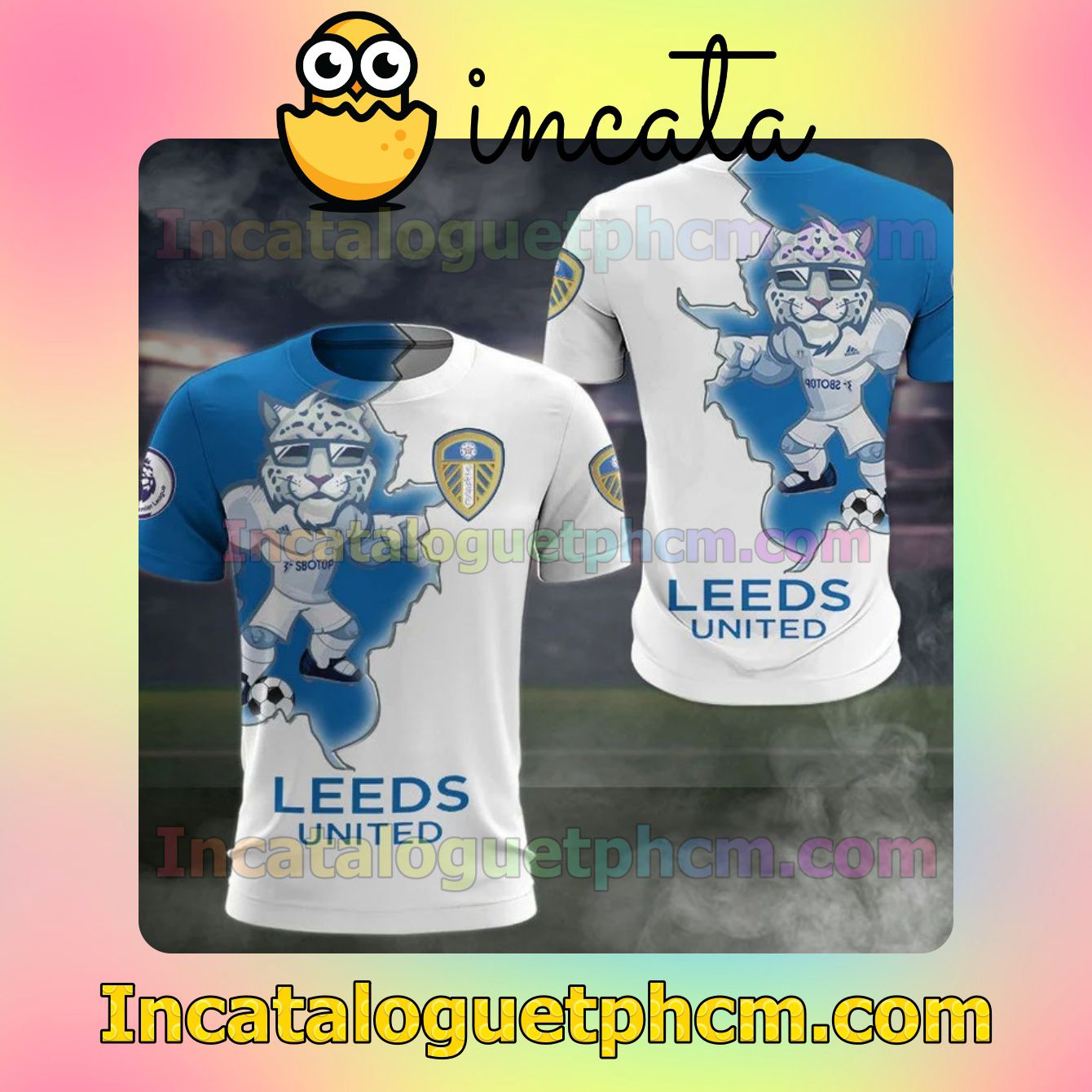 Leeds United FC Long Sleeve Tee Bomber Jacket