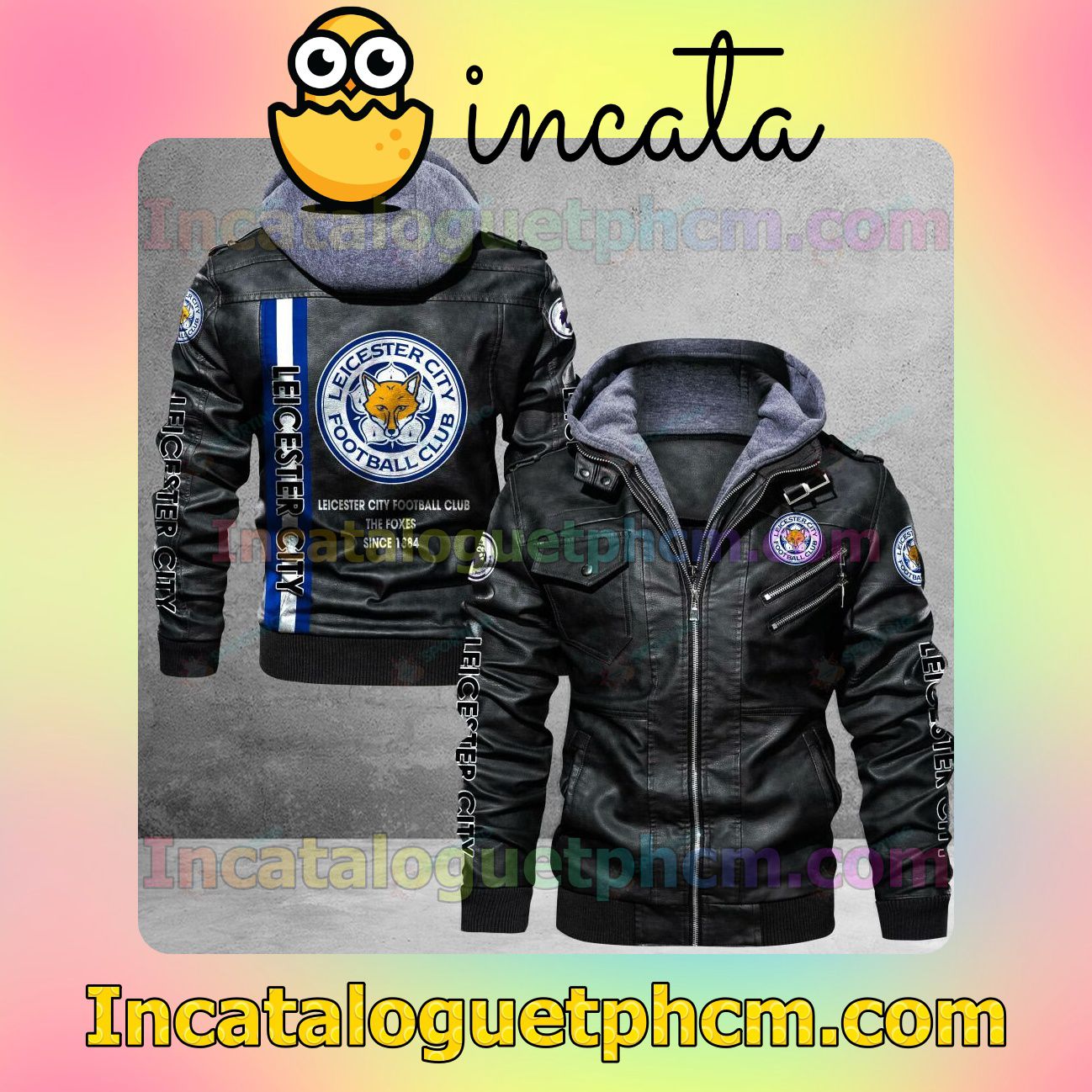 Leicester City F.C Brand Uniform Leather Jacket