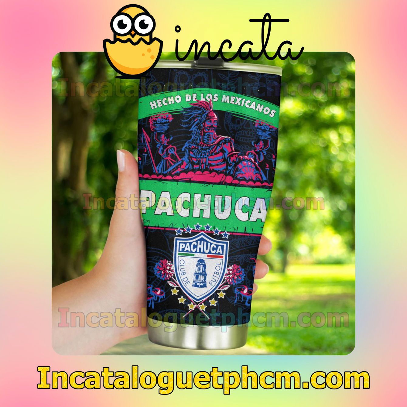 Luxury Liga MX C.F. Pachuca Hecho De Los Mexicanos 20 30 Oz Tumbler