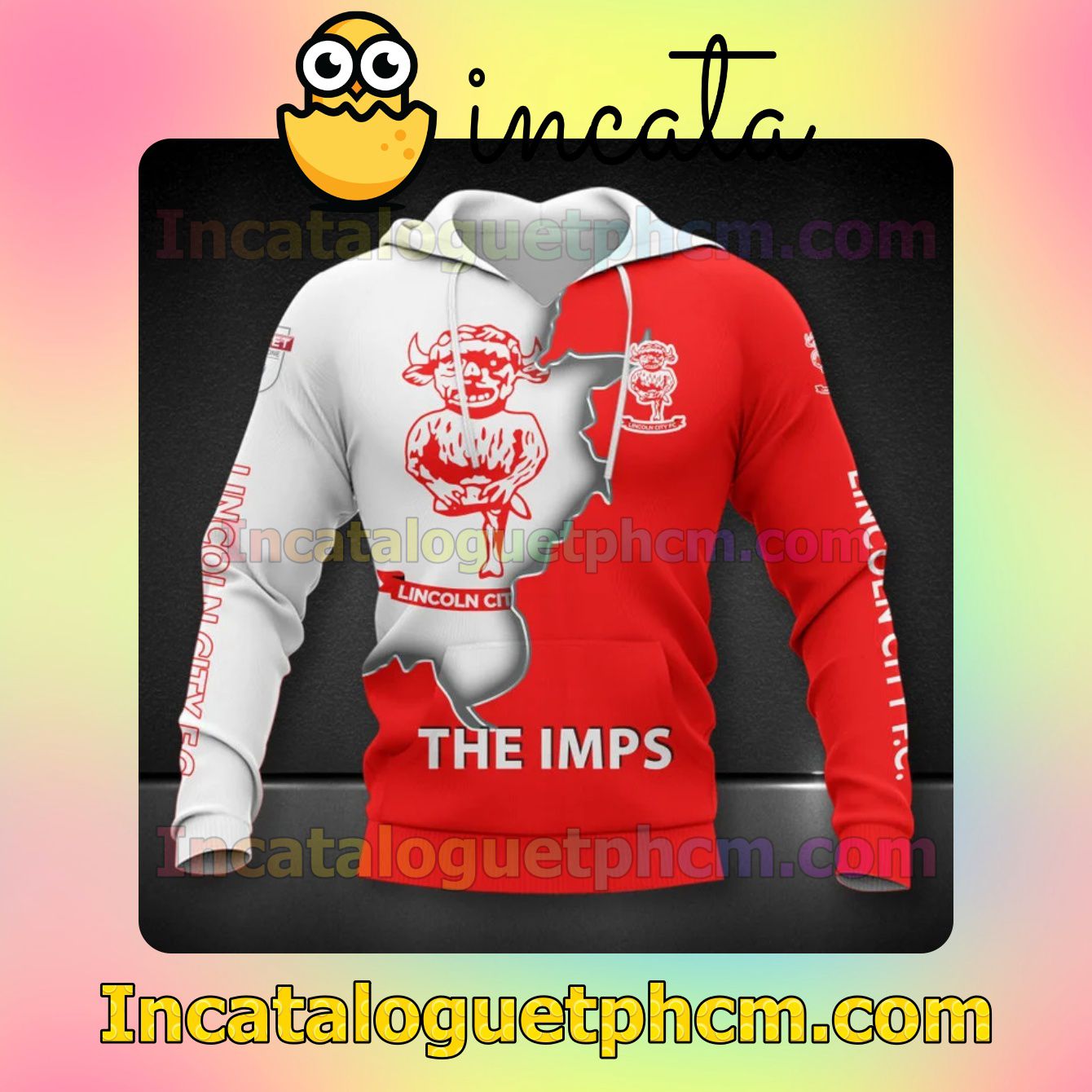 Get Here Lincoln City FC The Imps Long Sleeve Tee Bomber Jacket