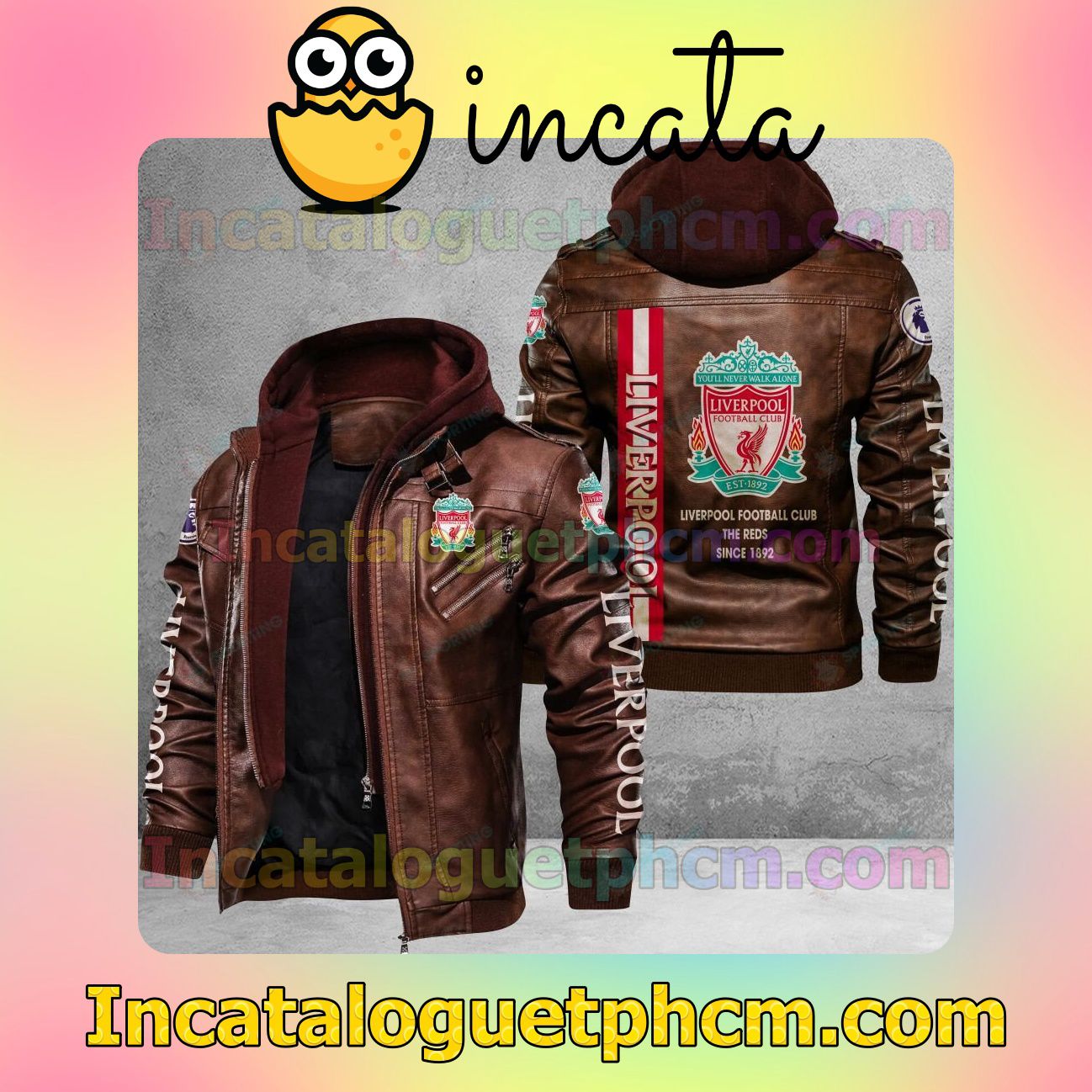 Amazon Liverpool F.C Brand Uniform Leather Jacket