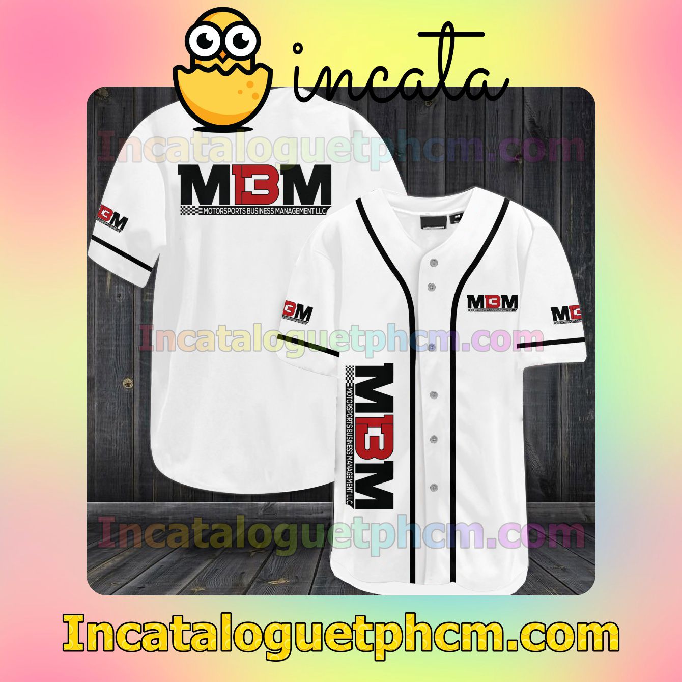 MBM Motorsports Racing Logo Car Team Baseball Jersey Shirt