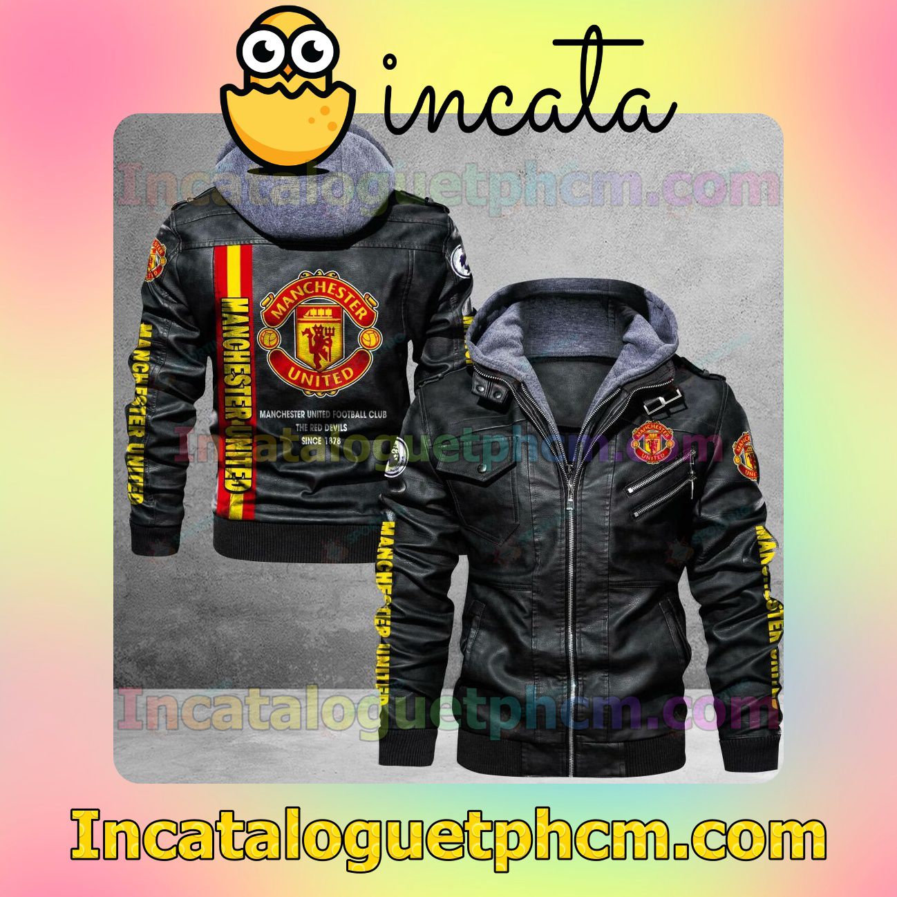 Manchester United Brand Uniform Leather Jacket