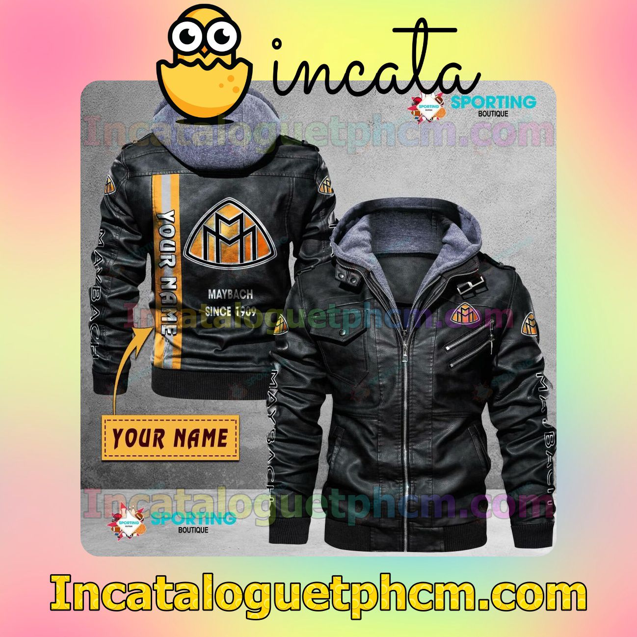 Maybach Customize Brand Uniform Leather Jacket