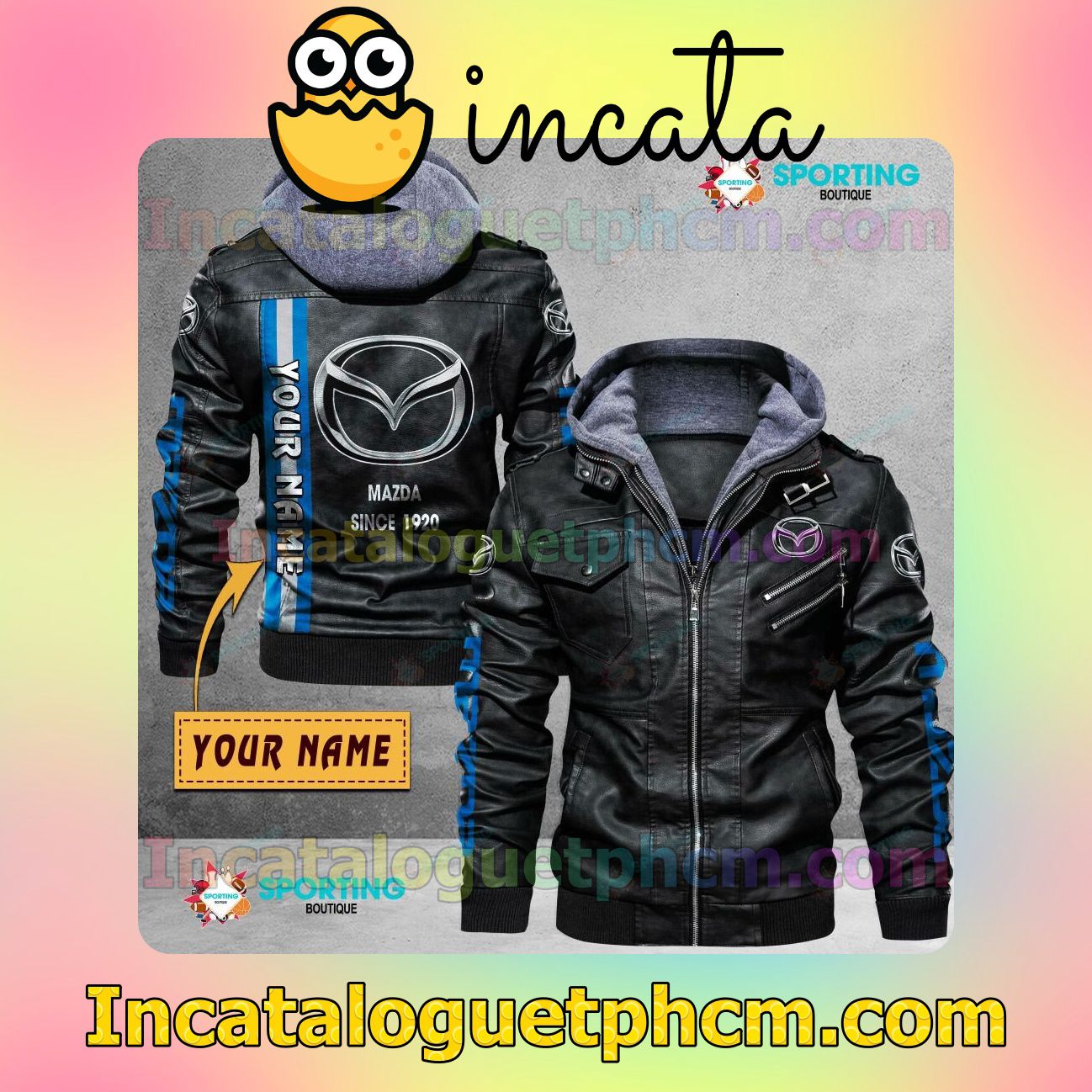 Mazda Customize Brand Uniform Leather Jacket