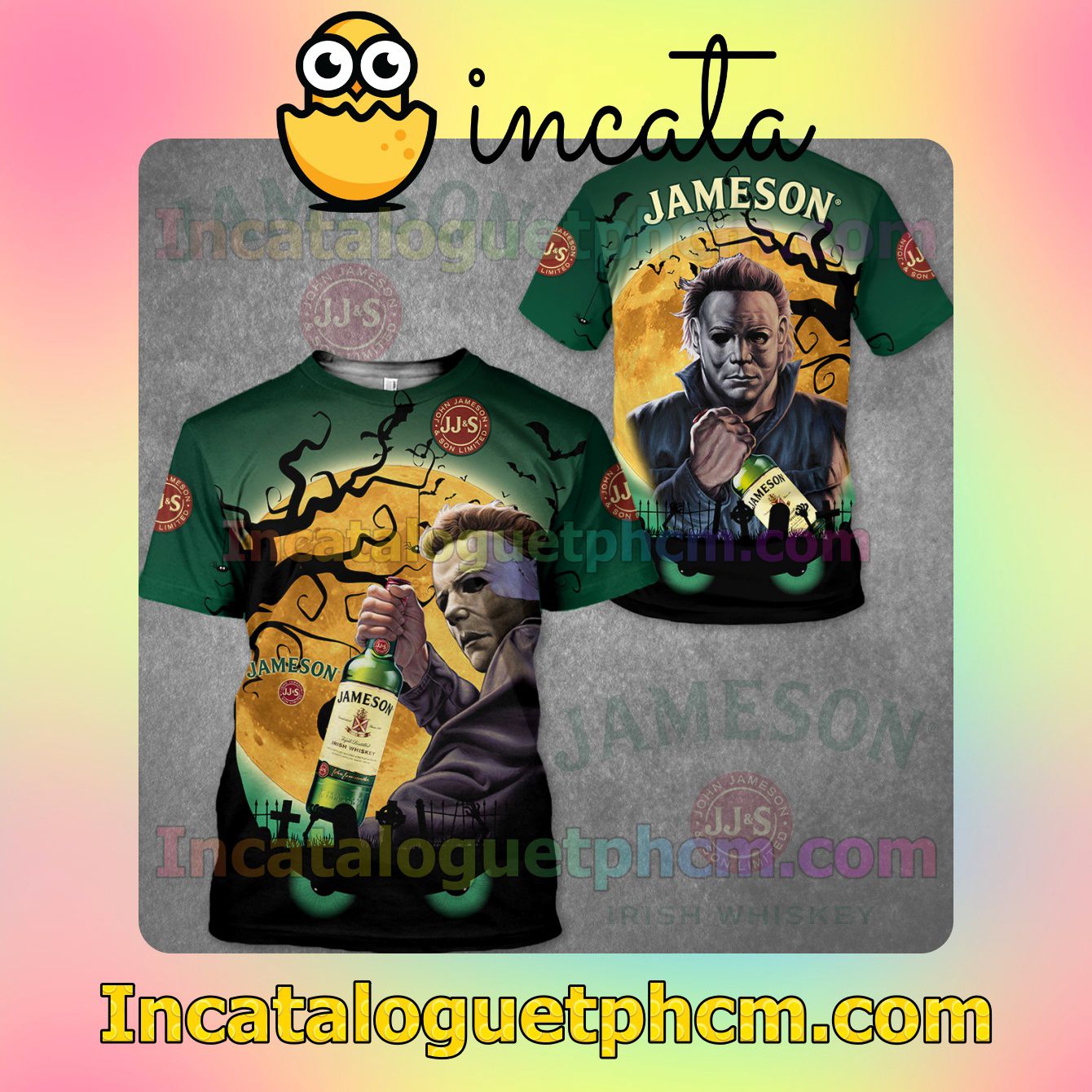  Ships From USA Michael Myers With Jameson Scary Pullover Sweatshirt
