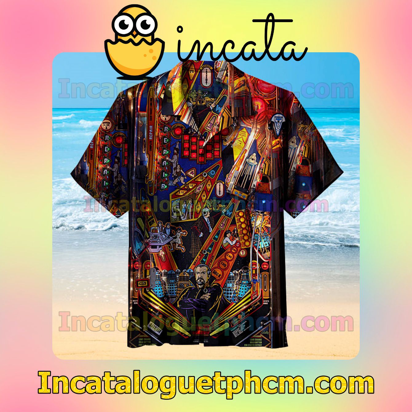 My Favorite Pinball Table Button Down Shirts