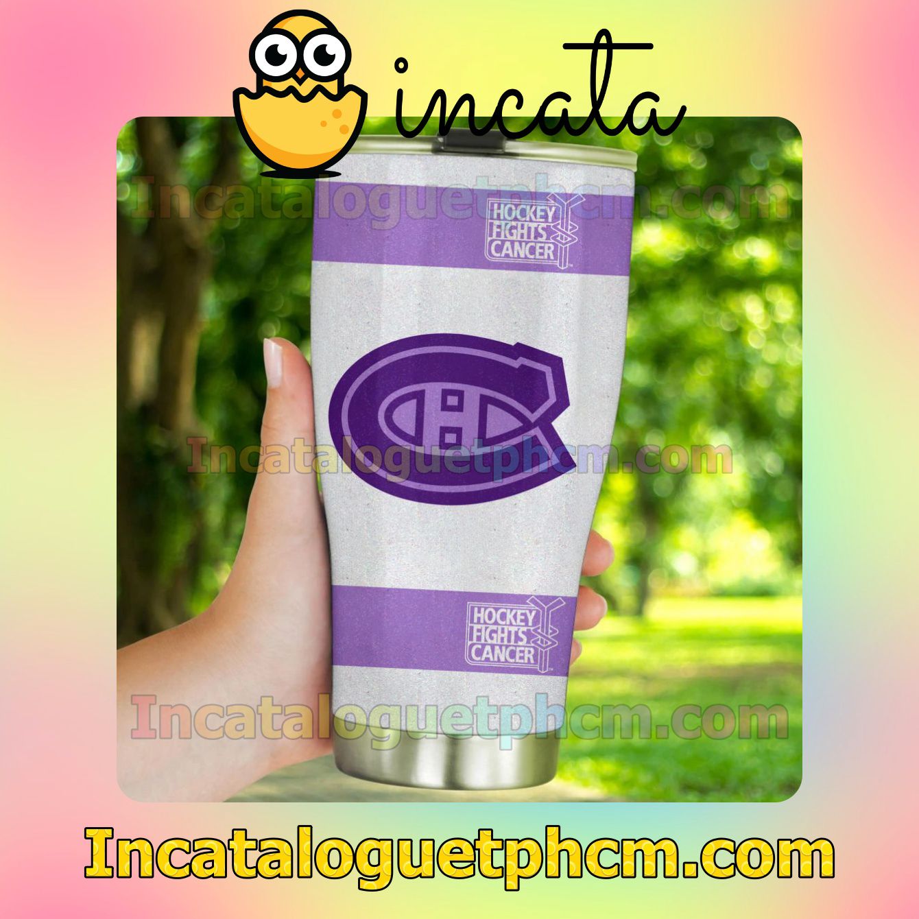 Great NHL Montreal Canadiens Fights Cancer 20 30 Oz Tumbler