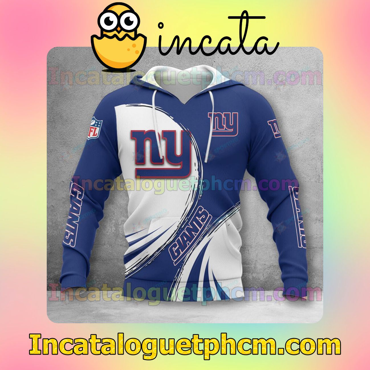 Around Me New York Giants 3D Hoodie, Hawaiian Shirt