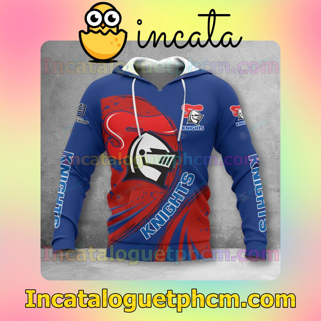 Newcastle Knights 3D Hoodie, Hawaiian Shirt
