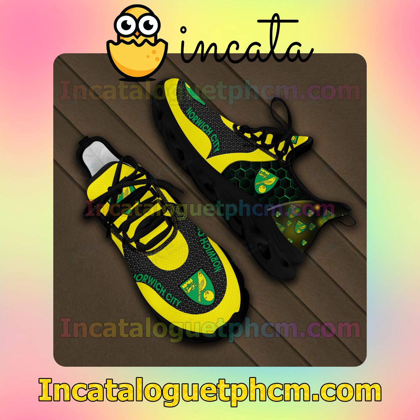 Great artwork! Norwich City Nike Low Top Shoes
