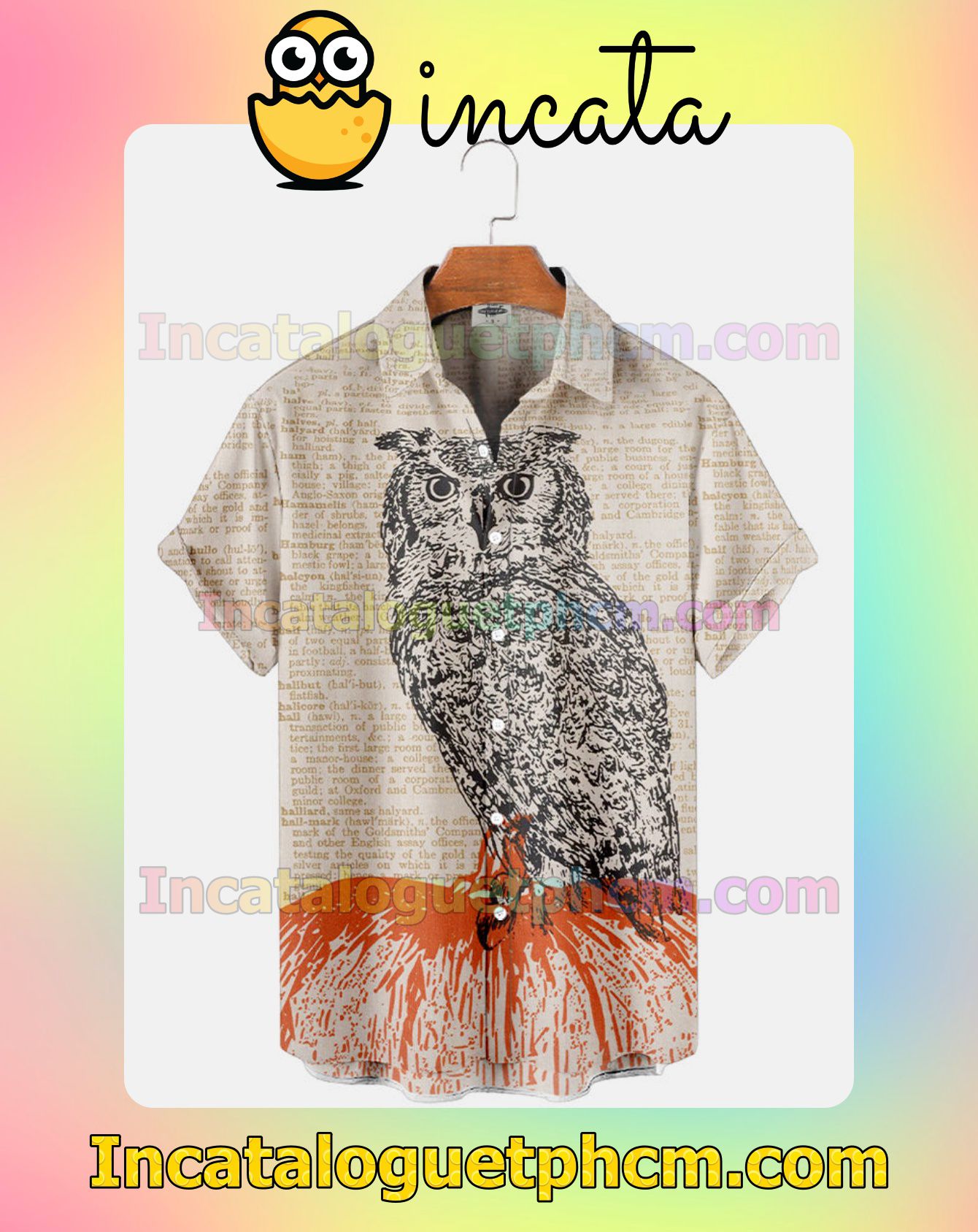 Unique Owl On A Vintage Dictionary Page Halloween Idea Shirt