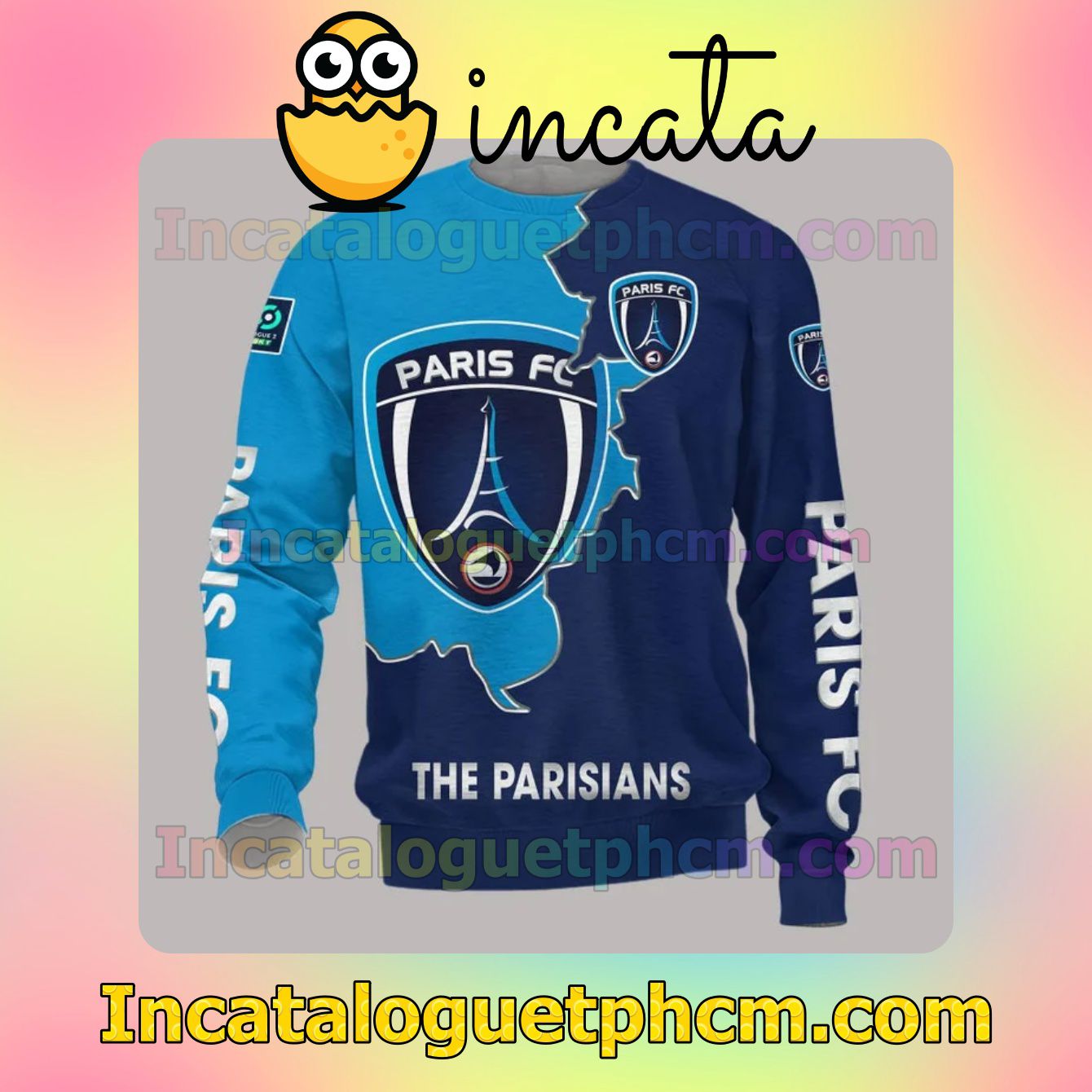 Fantastic Paris FC The Parisians Long Sleeve Tee Bomber Jacket
