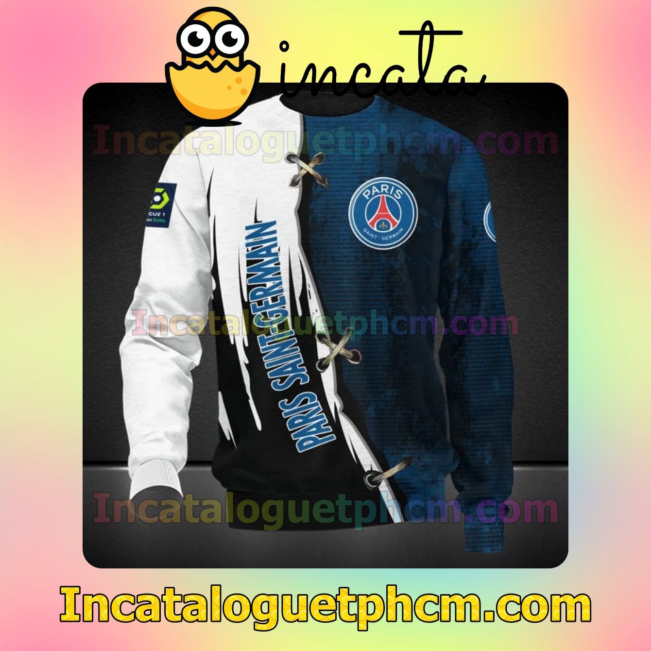 Official Paris Saint-Germain FC Long Sleeve Tee Bomber Jacket