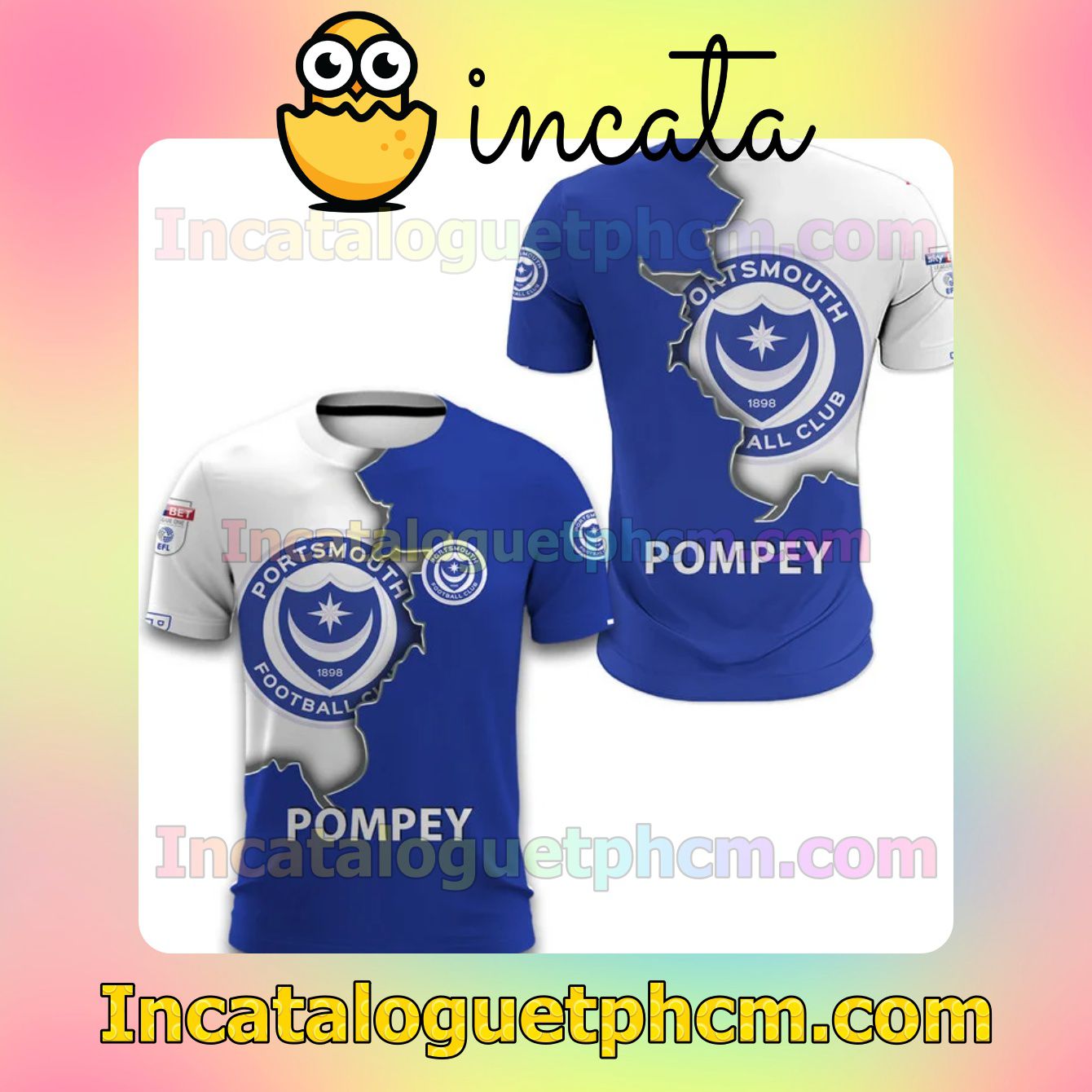 Portsmouth FC Pompey Long Sleeve Tee Bomber Jacket