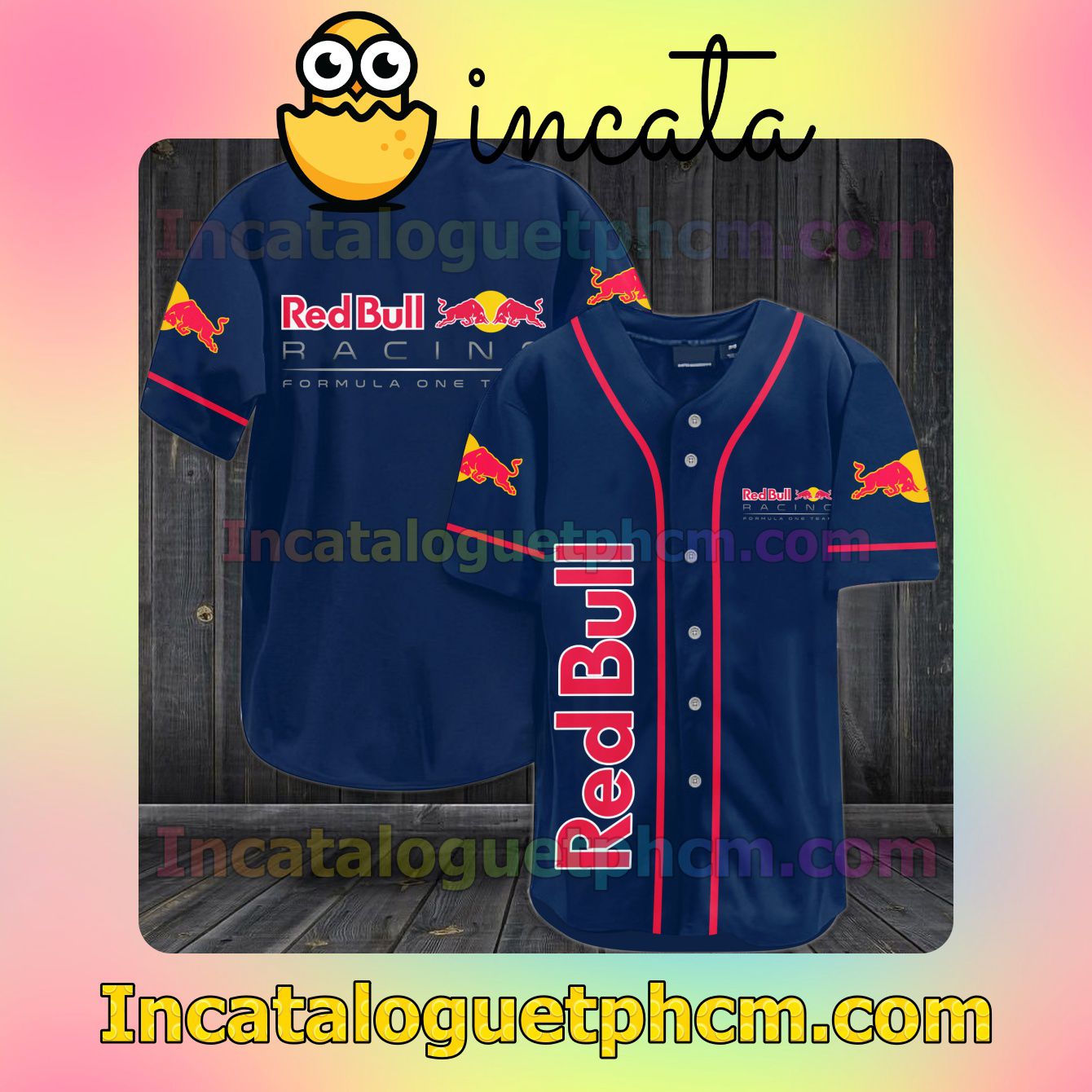 Red Bull Racing Baseball Jersey Shirt