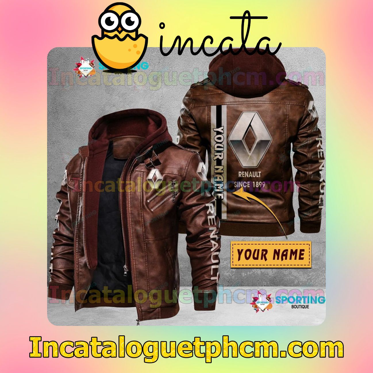 Buy In US Renault Customize Brand Uniform Leather Jacket
