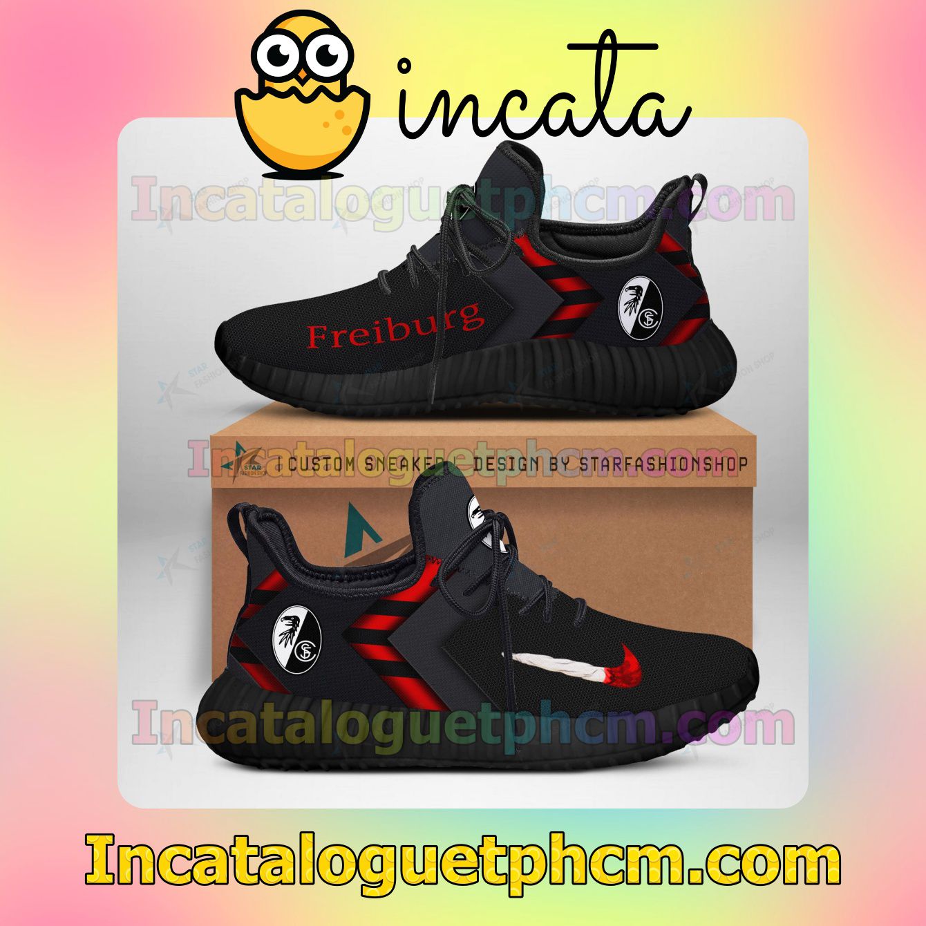 All Over Print SC Freiburg Ultraboost Yeezy Shoes Sneakers
