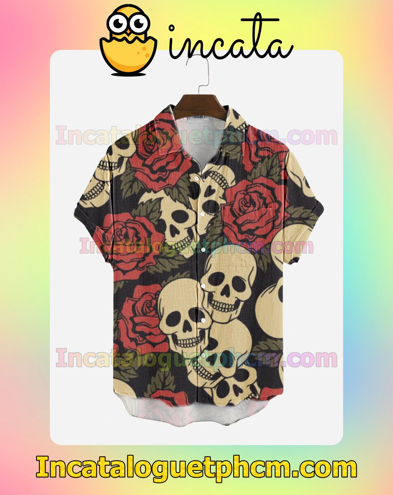 Best Gift Skull And Rose Halloween Idea Shirt