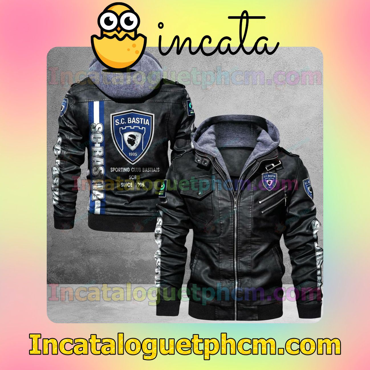 Sporting Club di Bastia Brand Uniform Leather Jacket