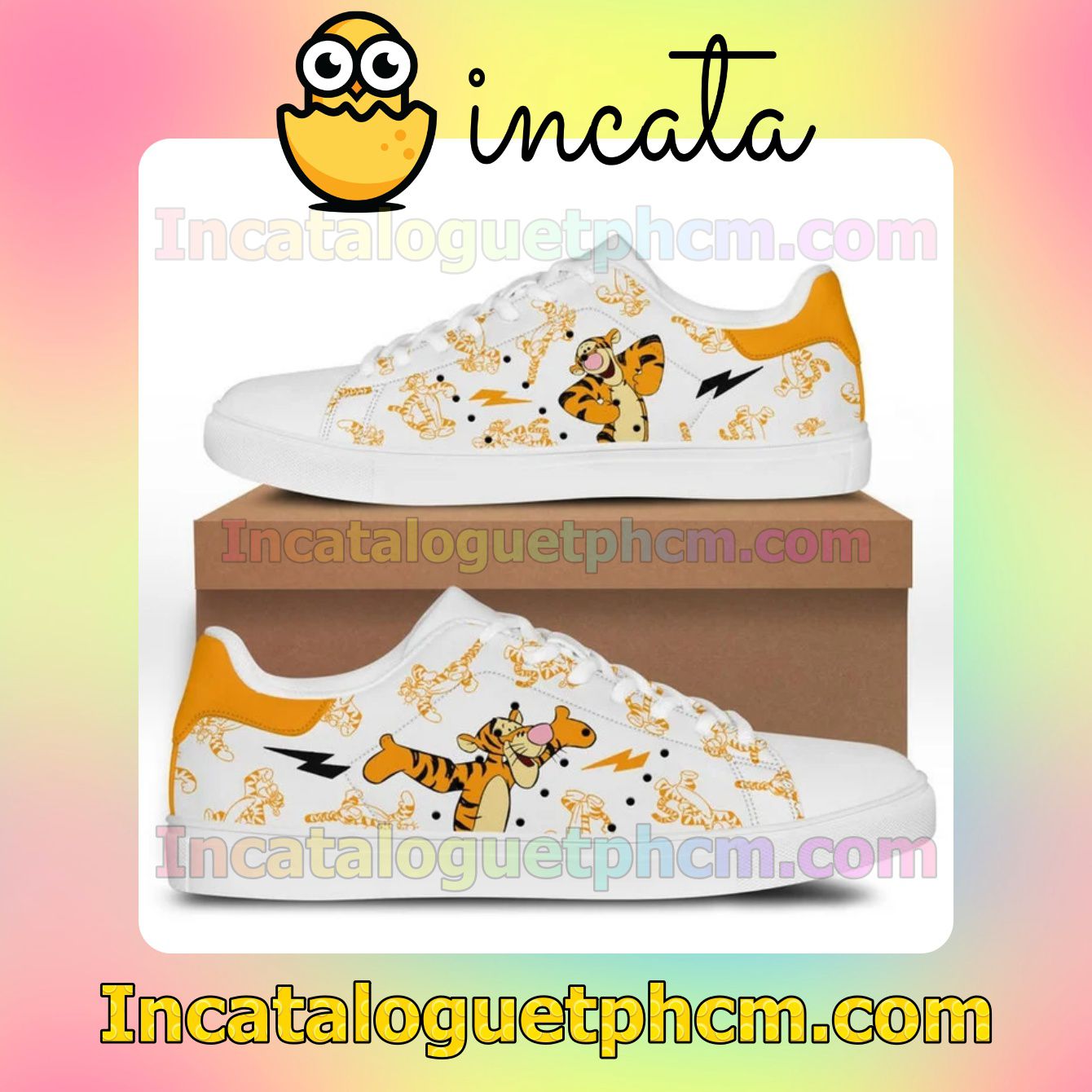 Tiger Winnie The Pooh Adidas Low Top Shoes