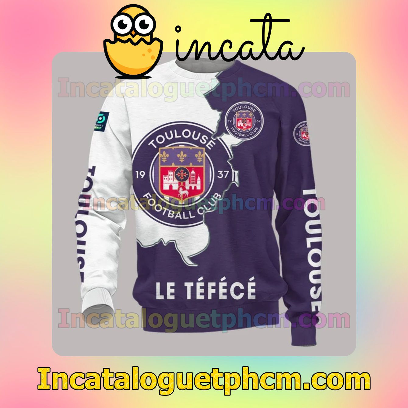 Great Toulouse FC Le Téfécé Long Sleeve Tee Bomber Jacket