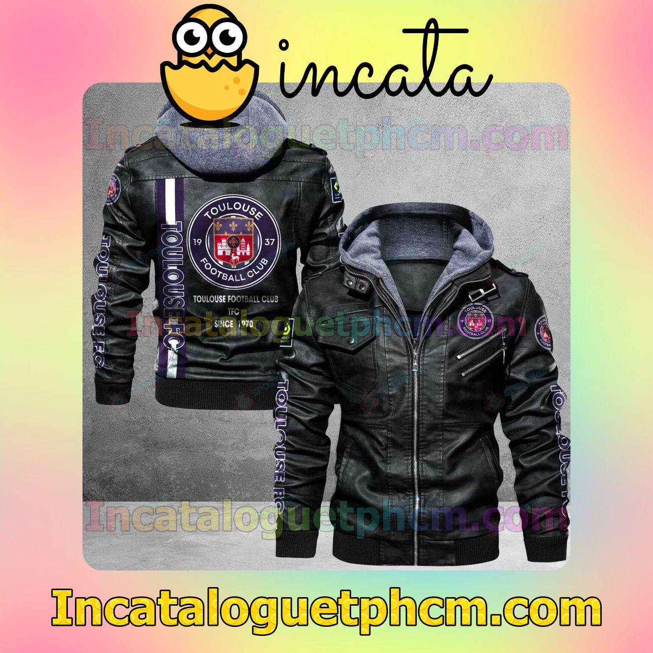 Toulouse Football Club Brand Uniform Leather Jacket