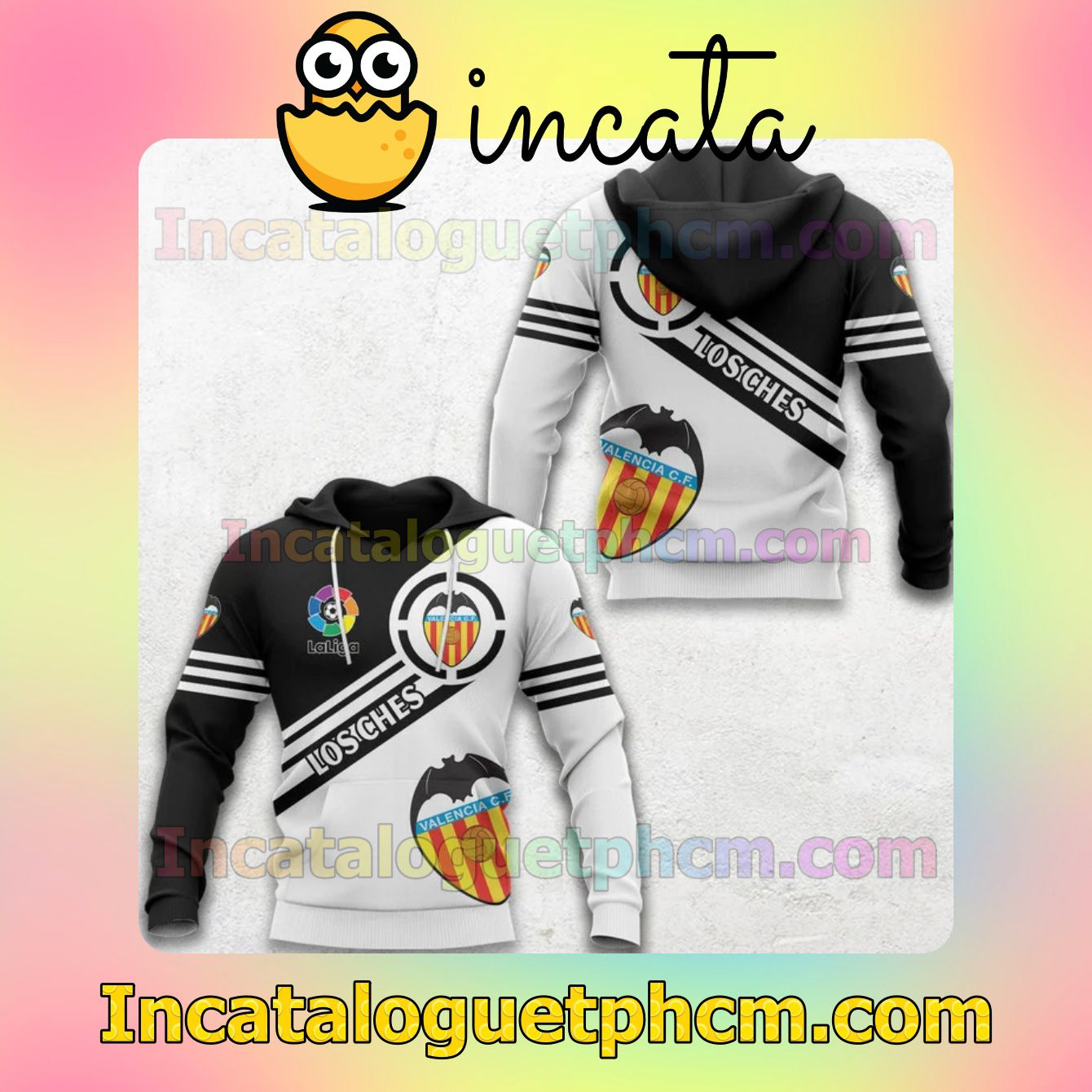 Us Store Valencia CF Los Ches La Liga Long Sleeve Tee Bomber Jacket
