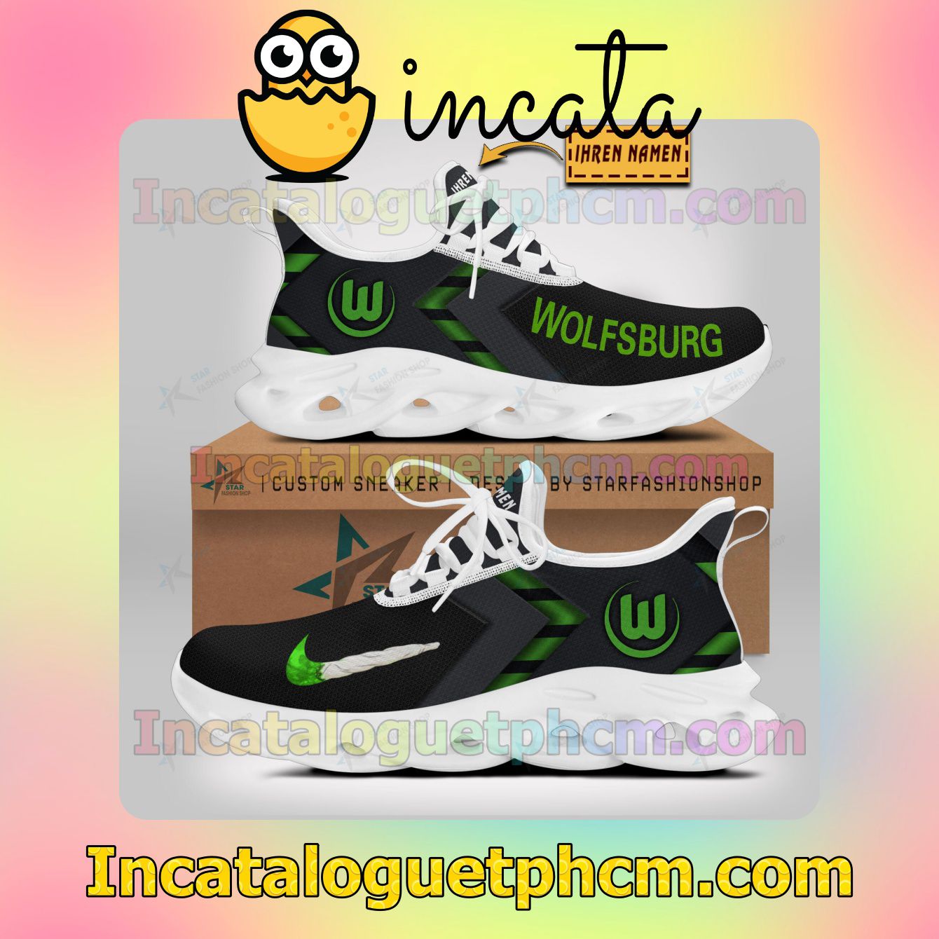 All Over Print VfL Wolfsburg Low Top Shoes
