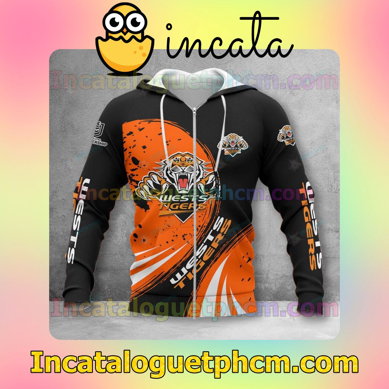 eBay Wests Tigers 3D Hoodie, Hawaiian Shirt