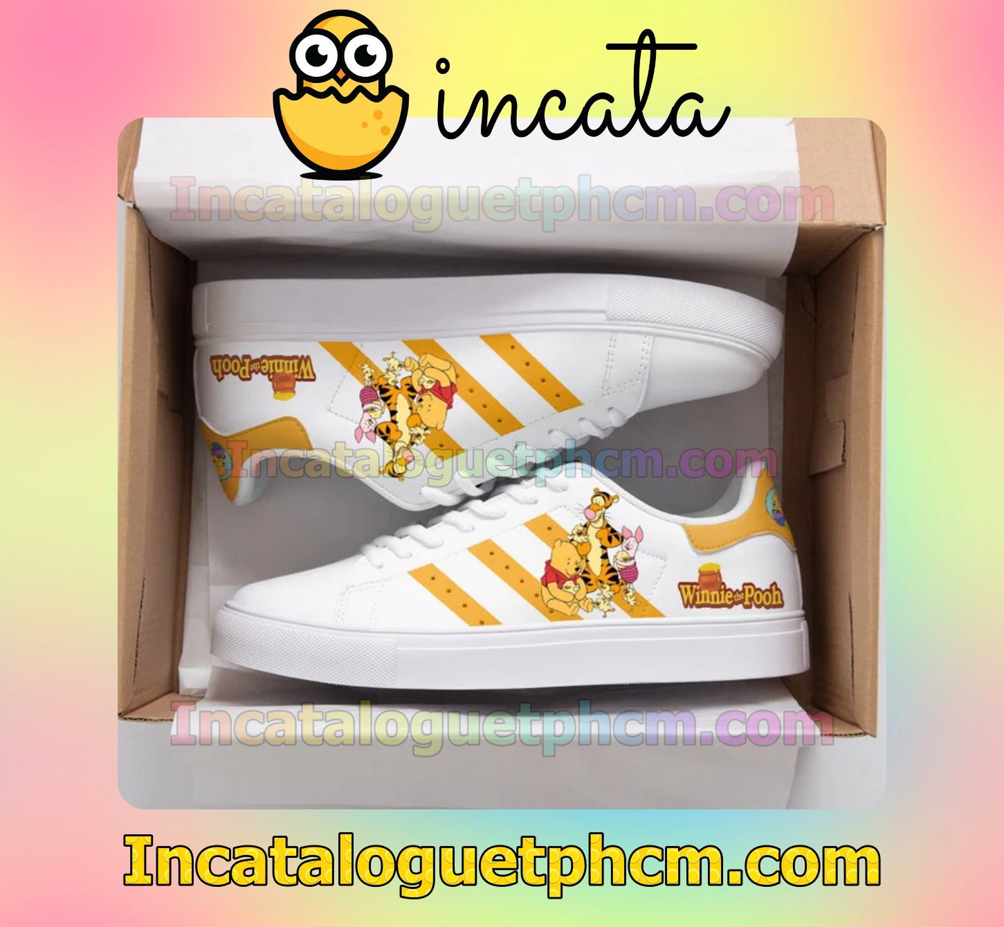 Winnie The Pooh Adidas Low Top Shoes
